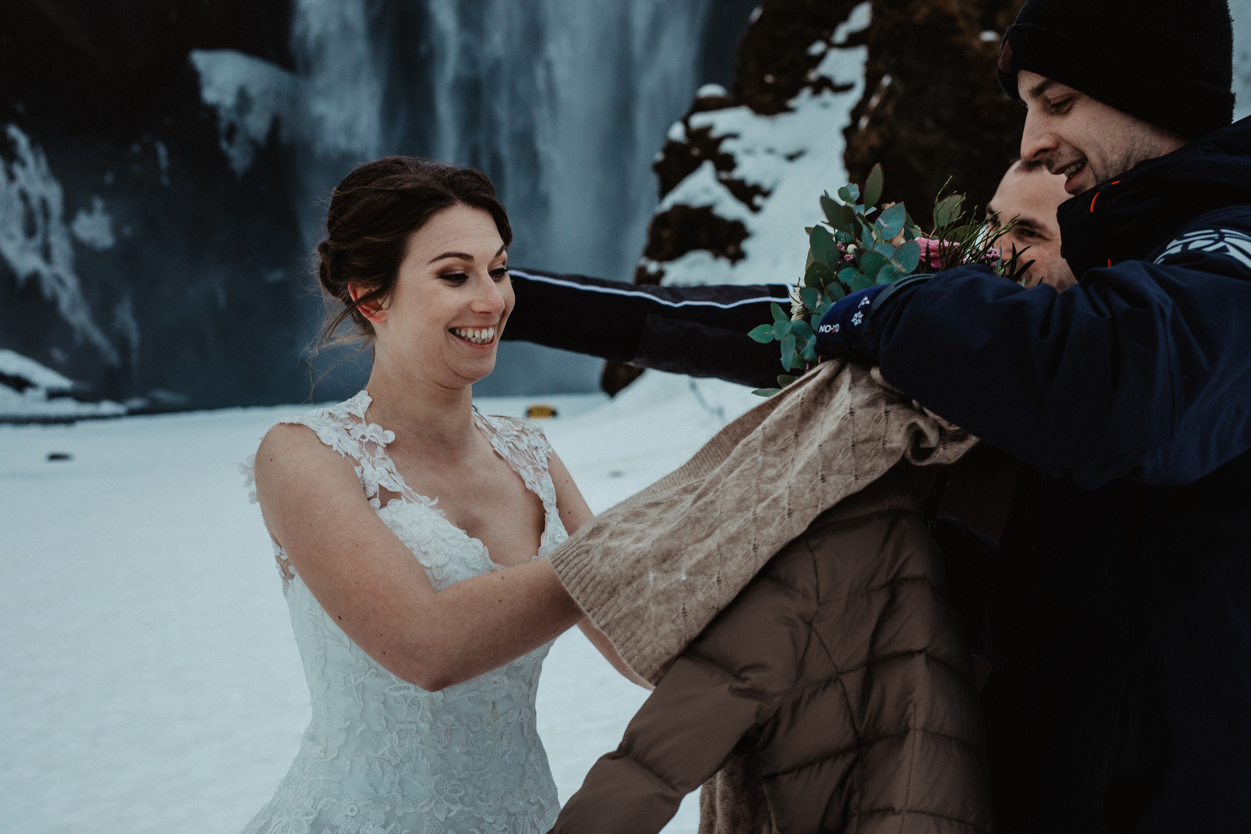 Winter Wedding in Iceland. Iceland elopement photographer & videographer