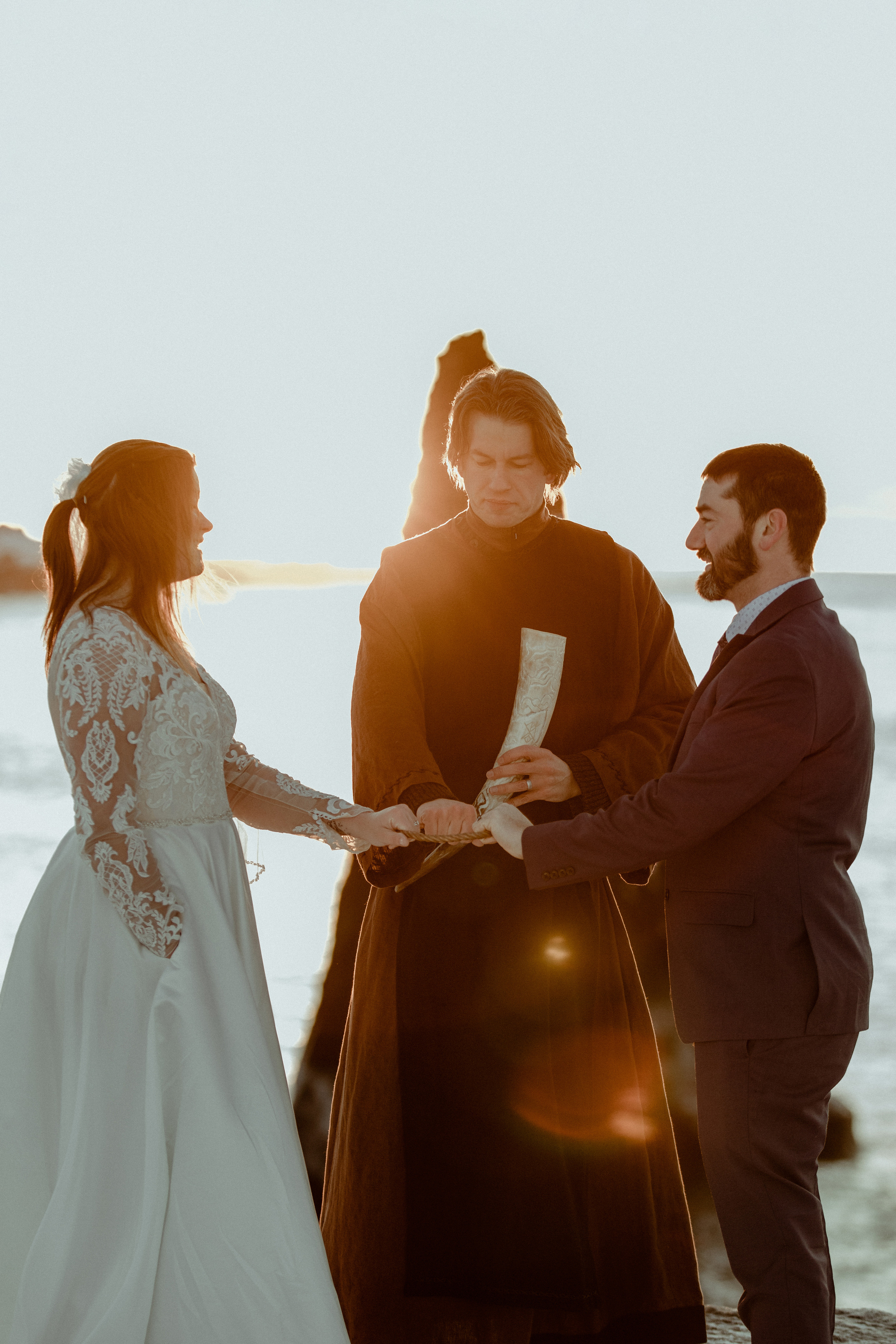 Golden Hour Elopement in Iceland. Iceland elopement photographer & videographer