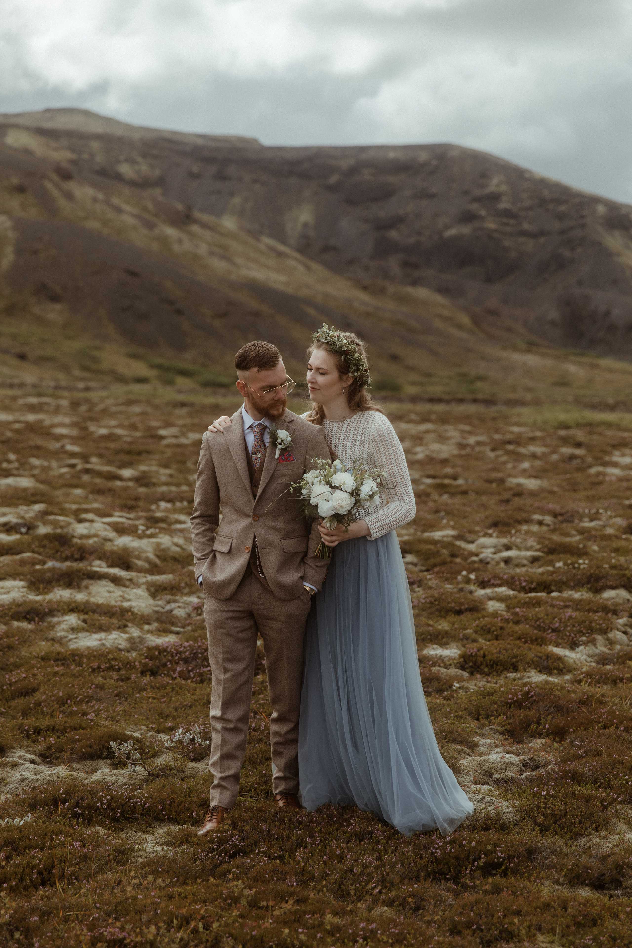 Iceland Secret Waterfall Elopement. Iceland elopement photographer & videographer