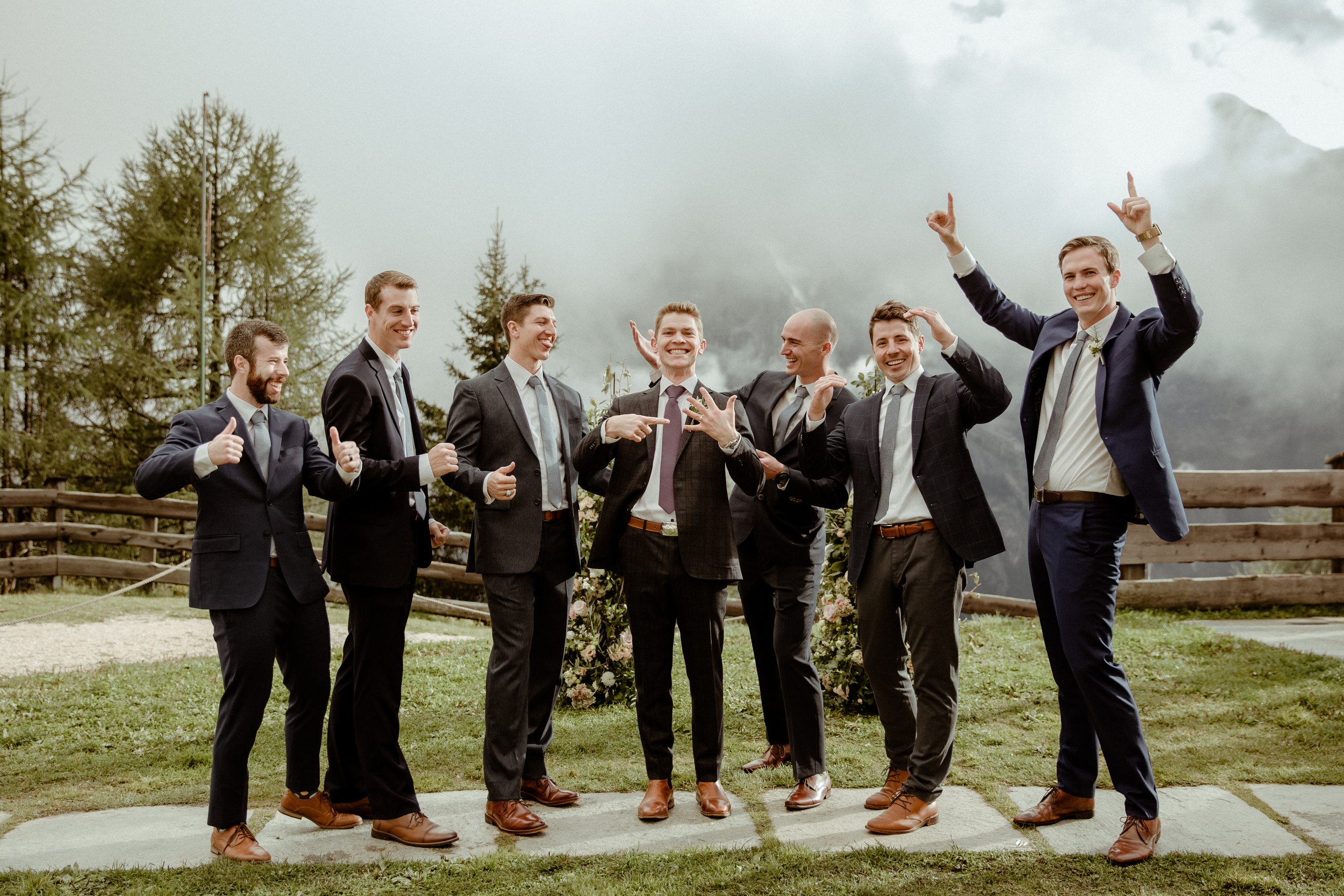wedding ceremony in Dolomites