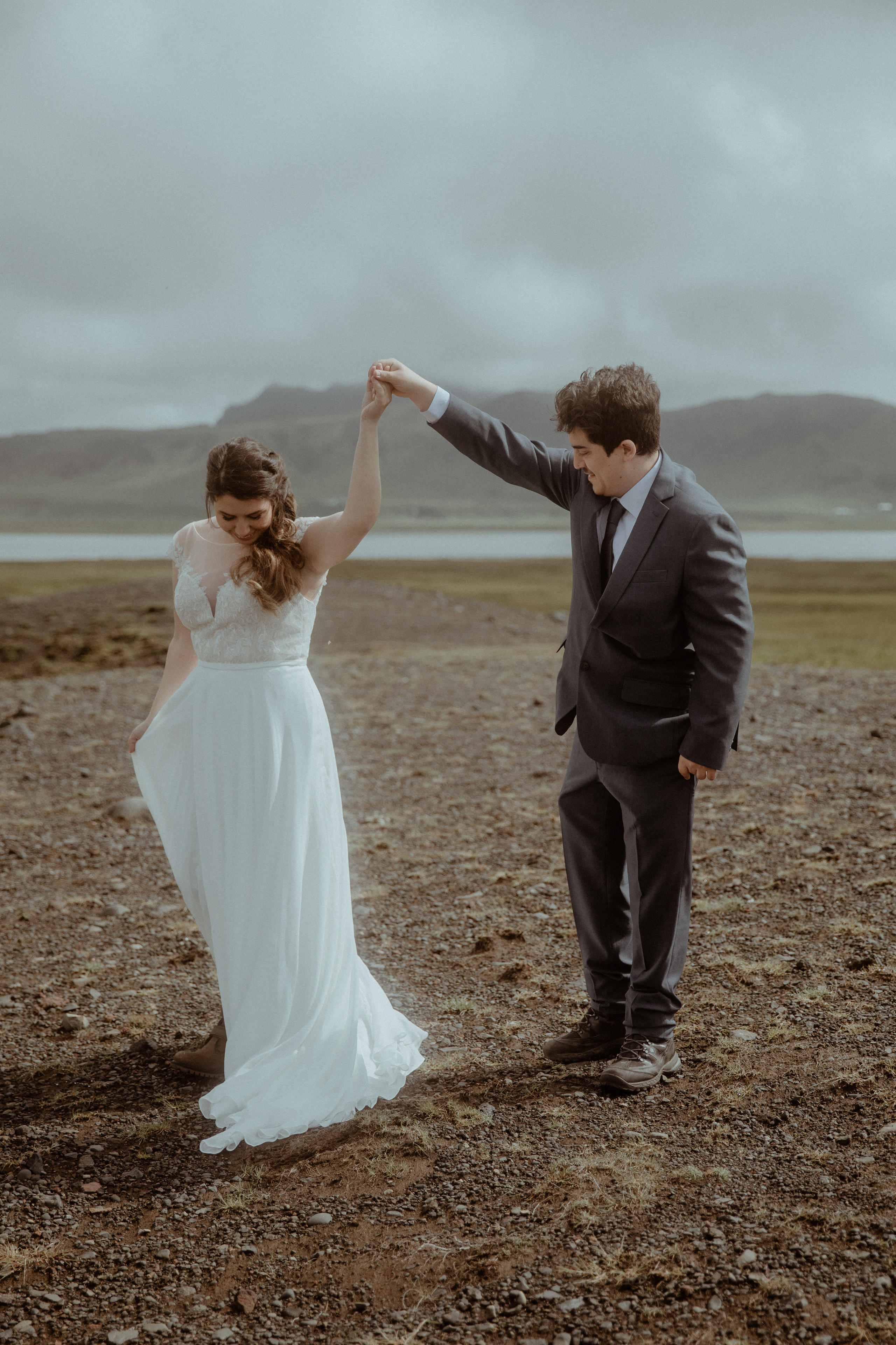 Private Black Sand Beach Elopement. Iceland elopement photographer & videographer