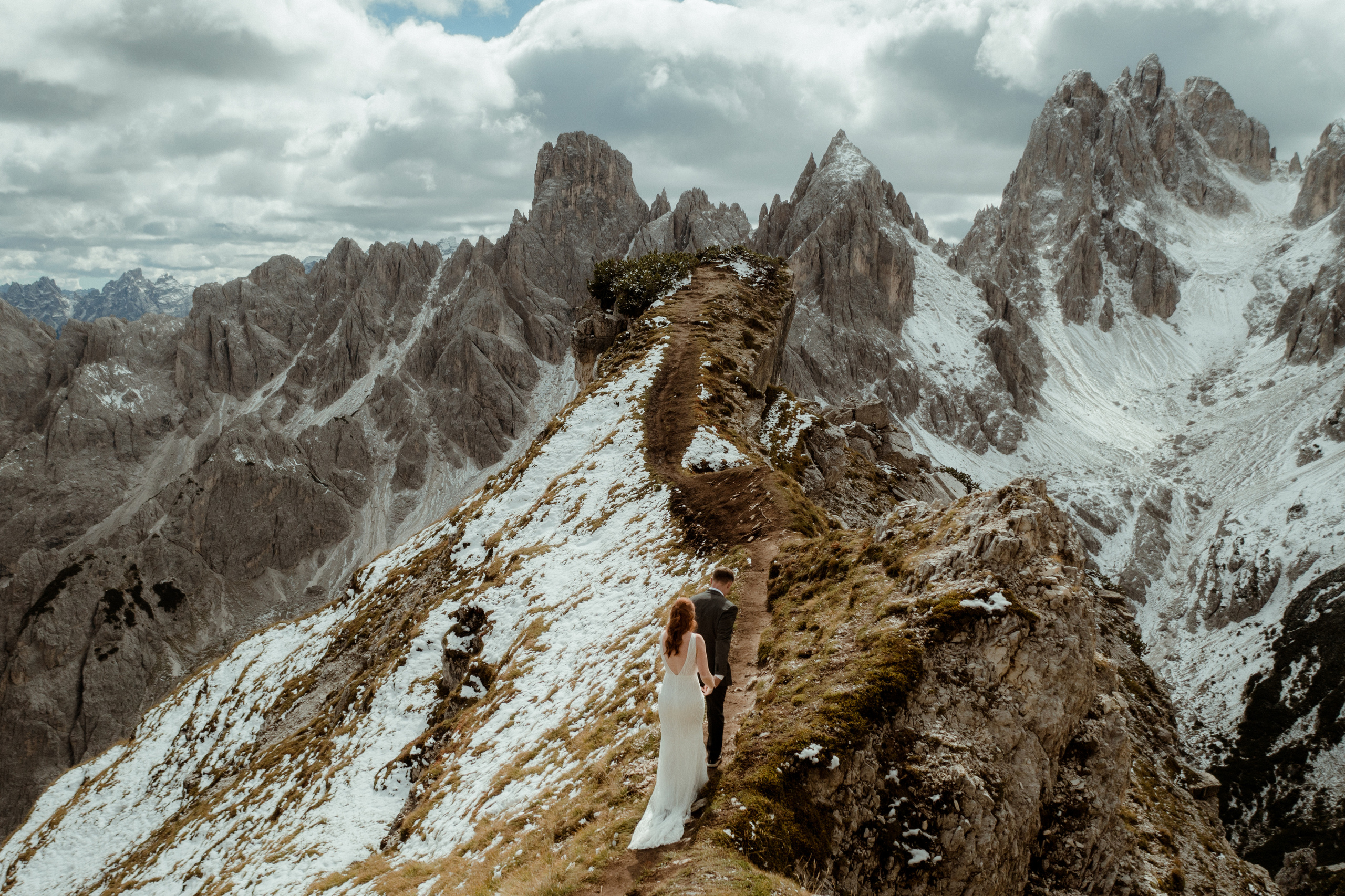 Italian Elopement in the Dolomites. Iceland elopement photographer & videographer