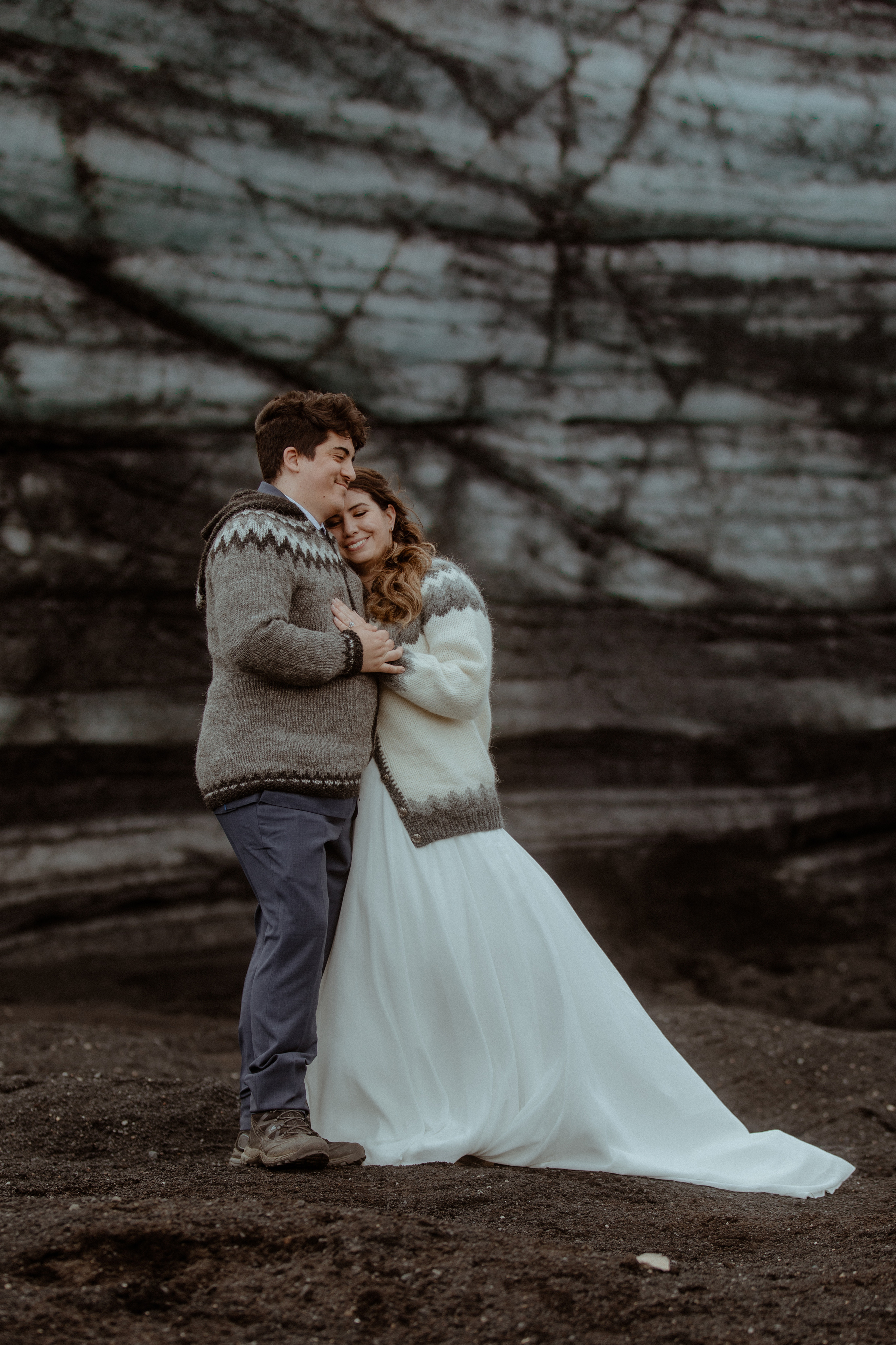 Private Black Sand Beach Elopement. Iceland elopement photographer & videographer