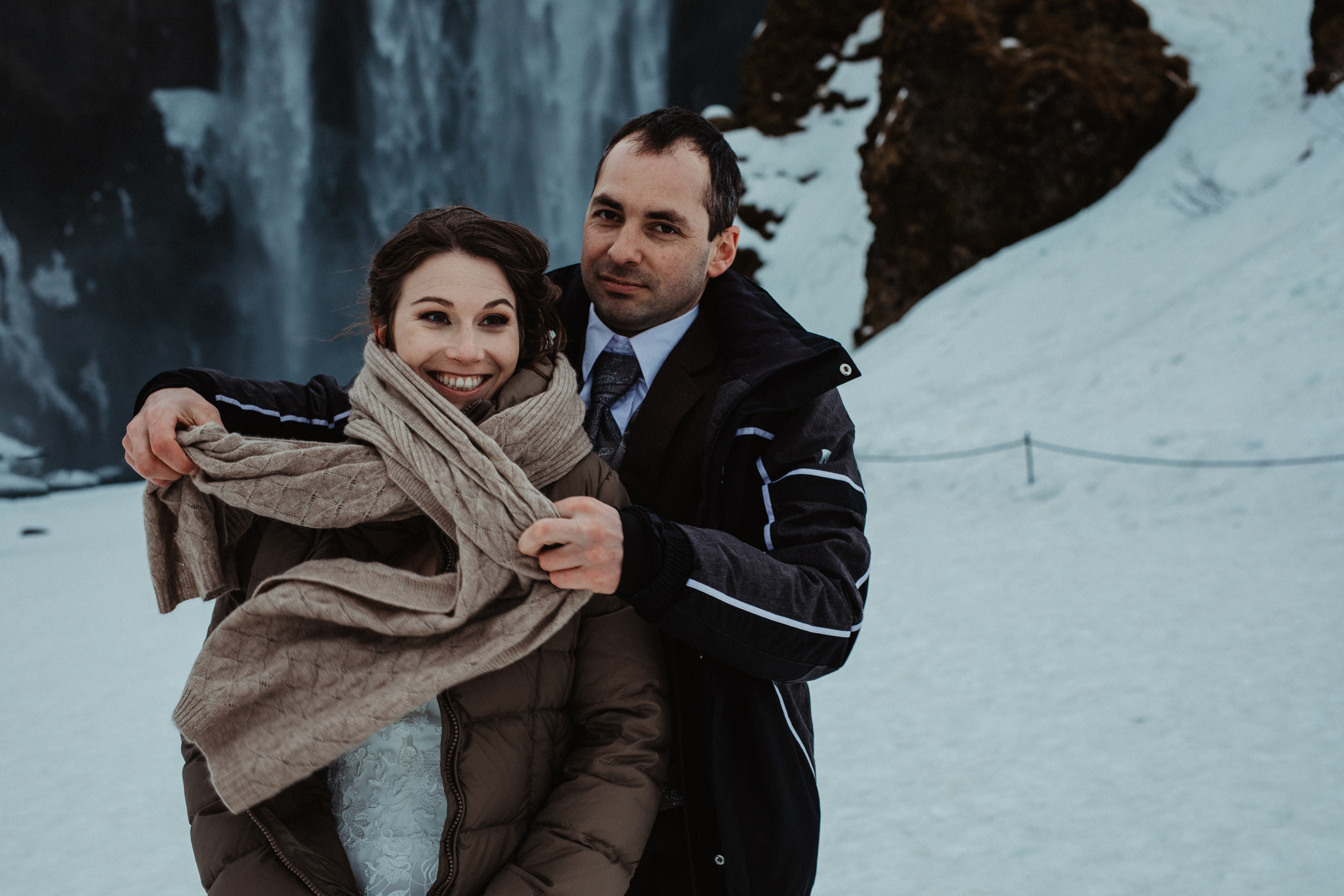 Winter Wedding in Iceland. Iceland elopement photographer & videographer