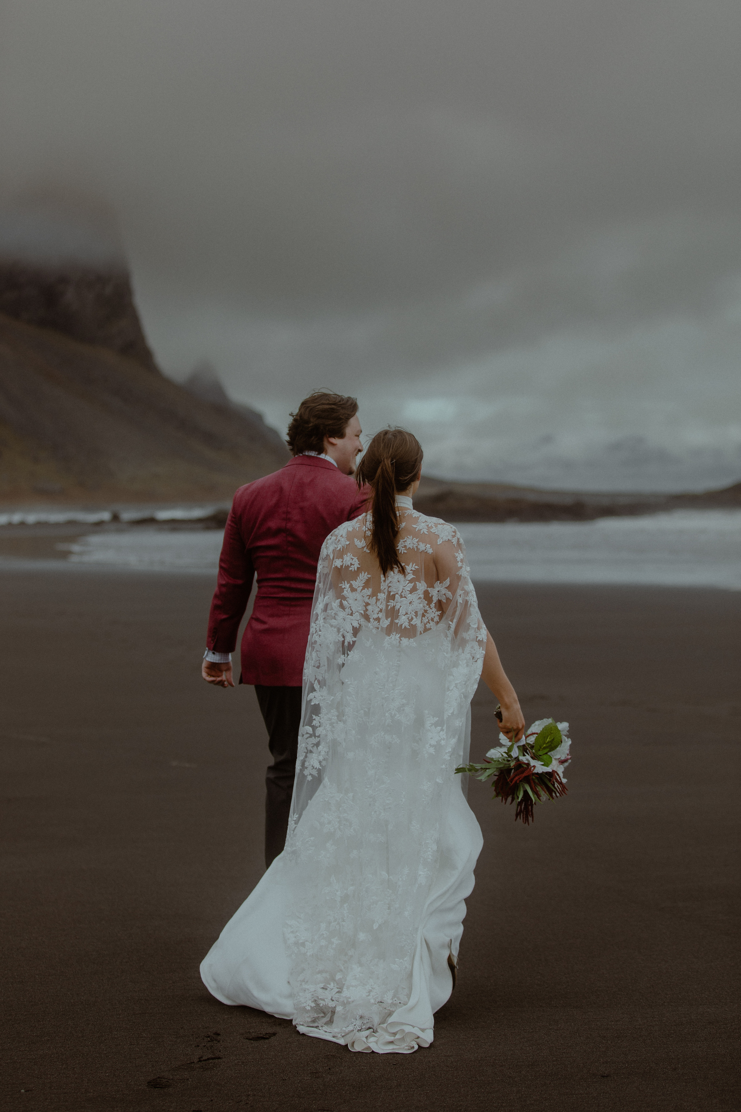 Secret hiking Elopement in Iceland. Iceland elopement photographer & videographer