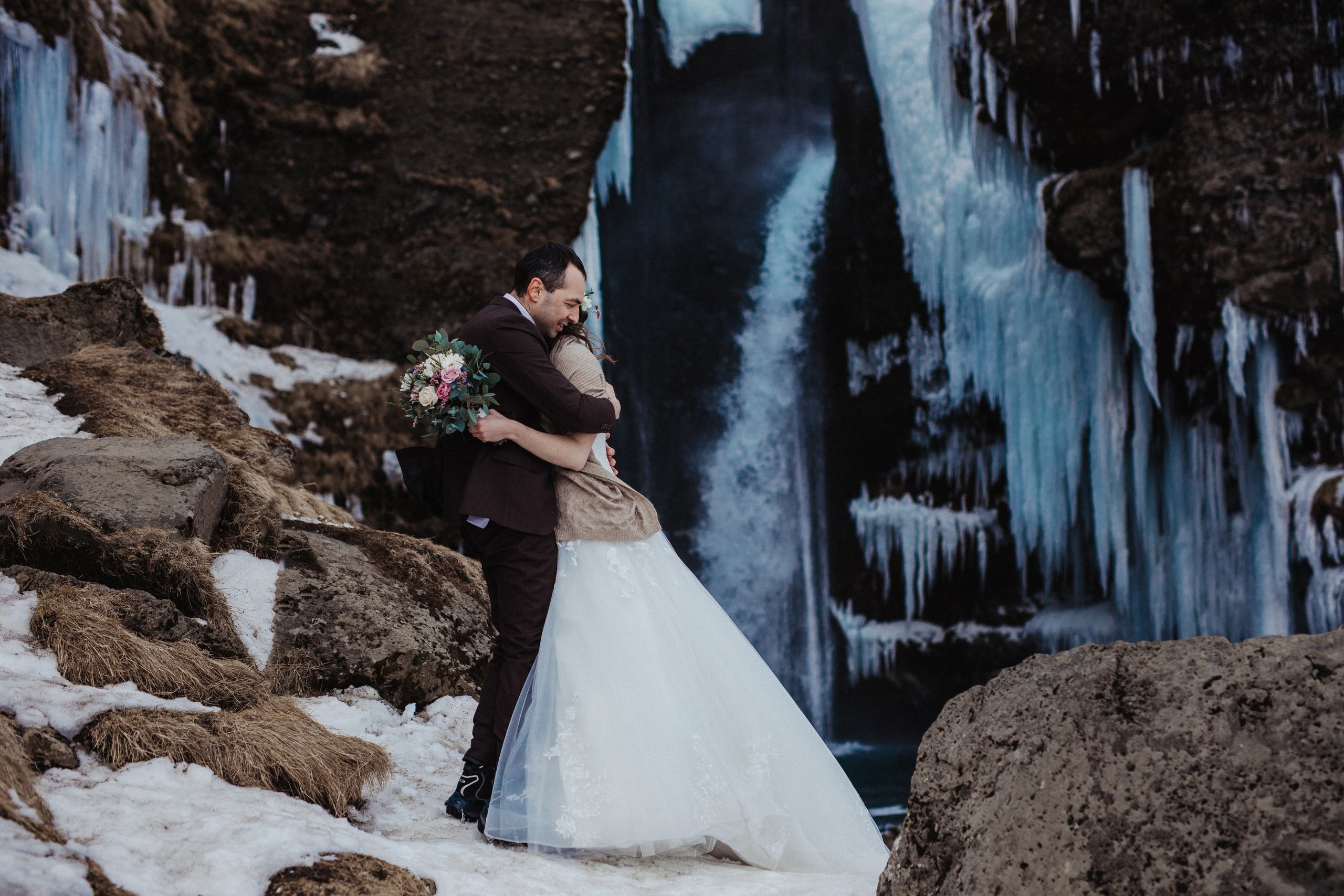Winter Wedding in Iceland. Iceland elopement photographer & videographer