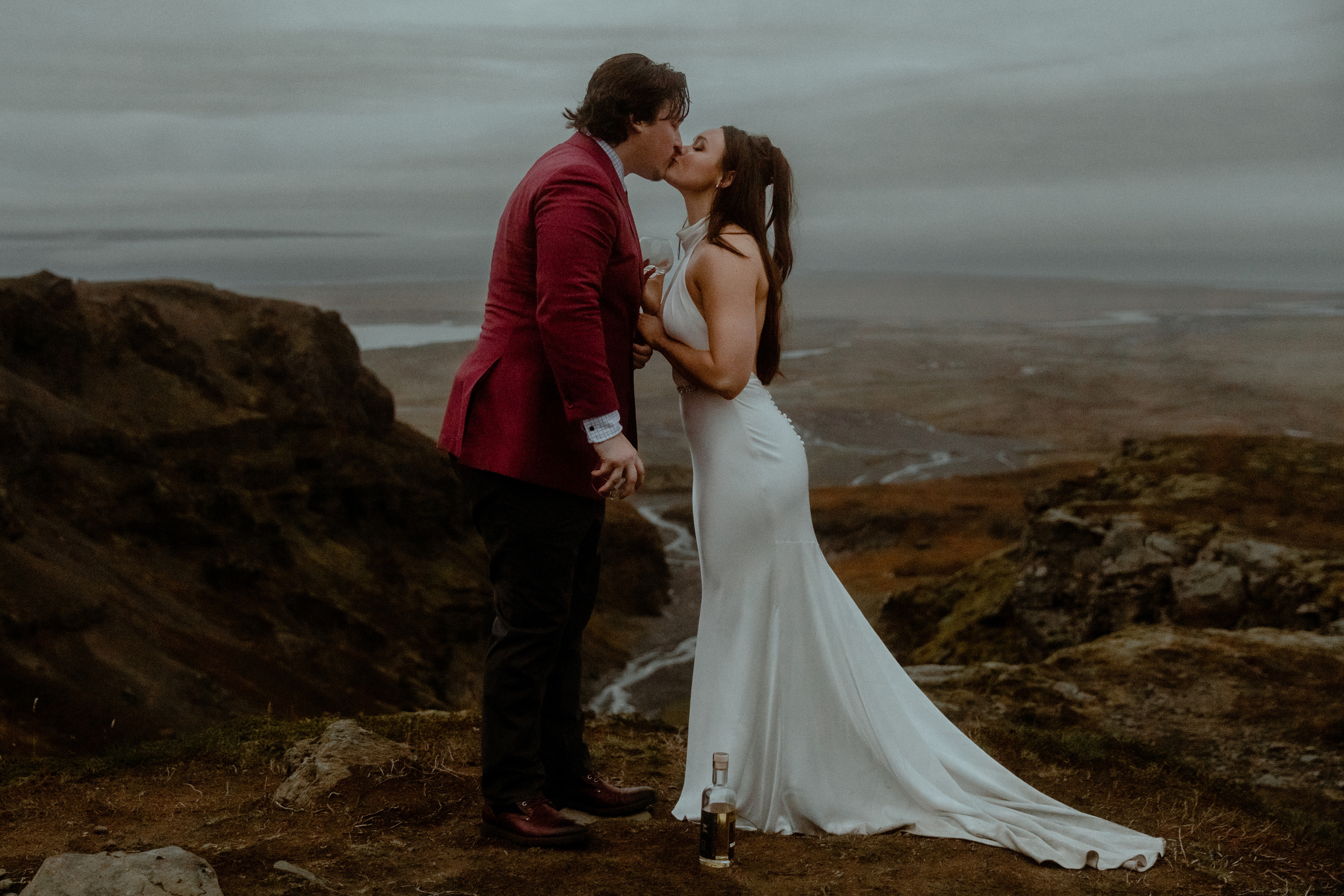 Secret hiking Elopement in Iceland. Iceland elopement photographer & videographer