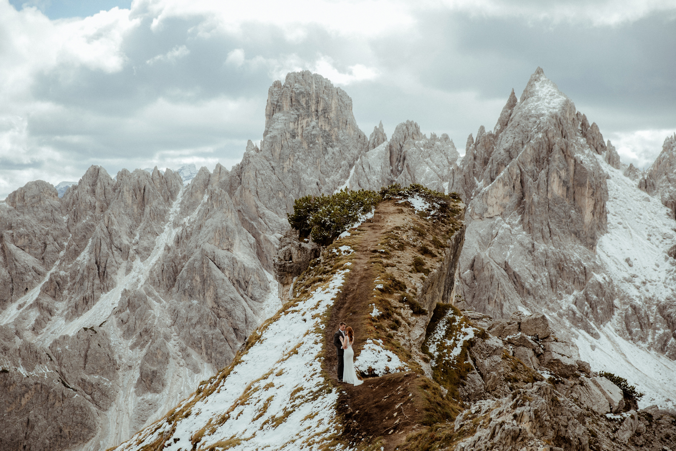 Italian Elopement in the Dolomites. Iceland elopement photographer & videographer