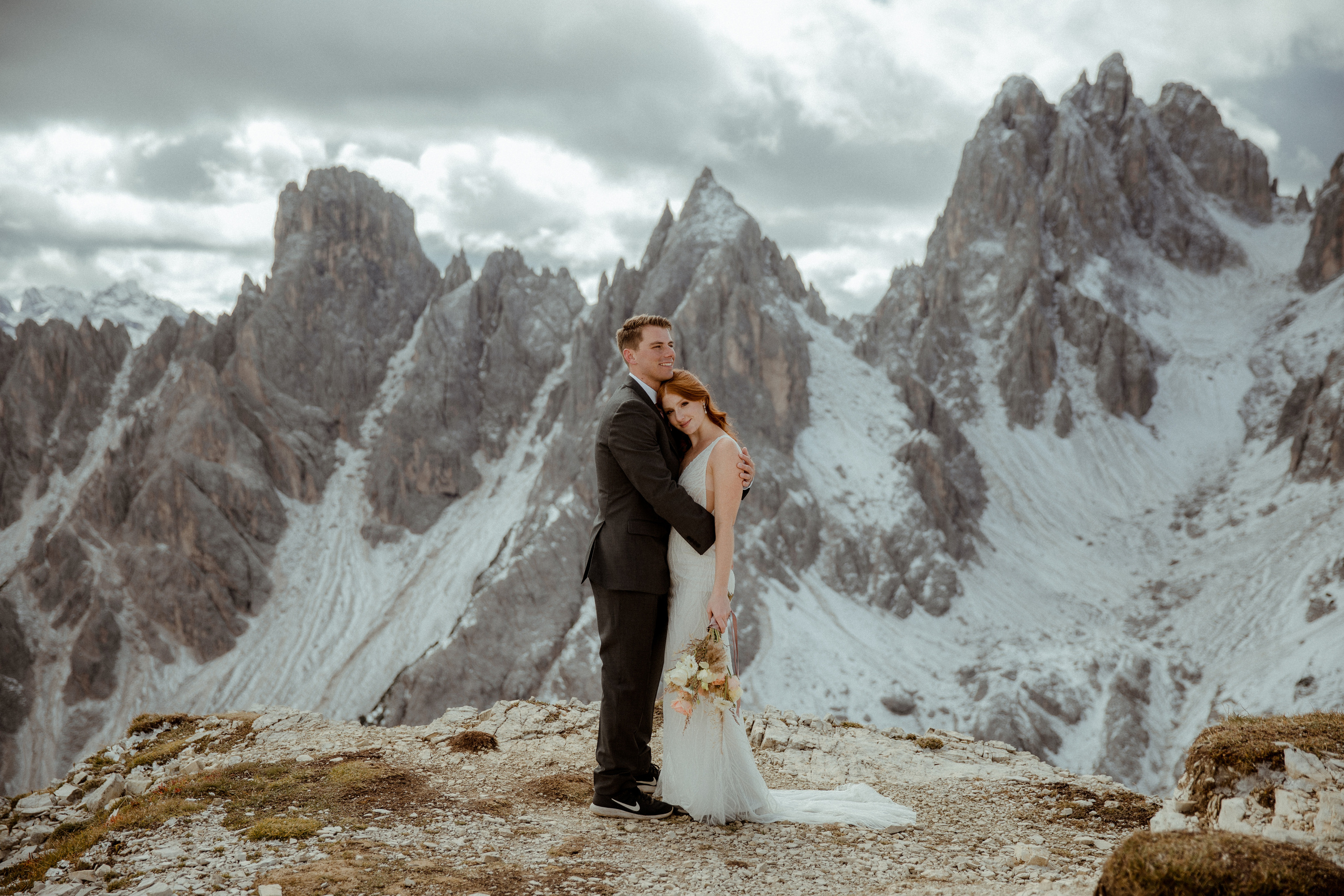 Italian Elopement in the Dolomites. Iceland elopement photographer & videographer