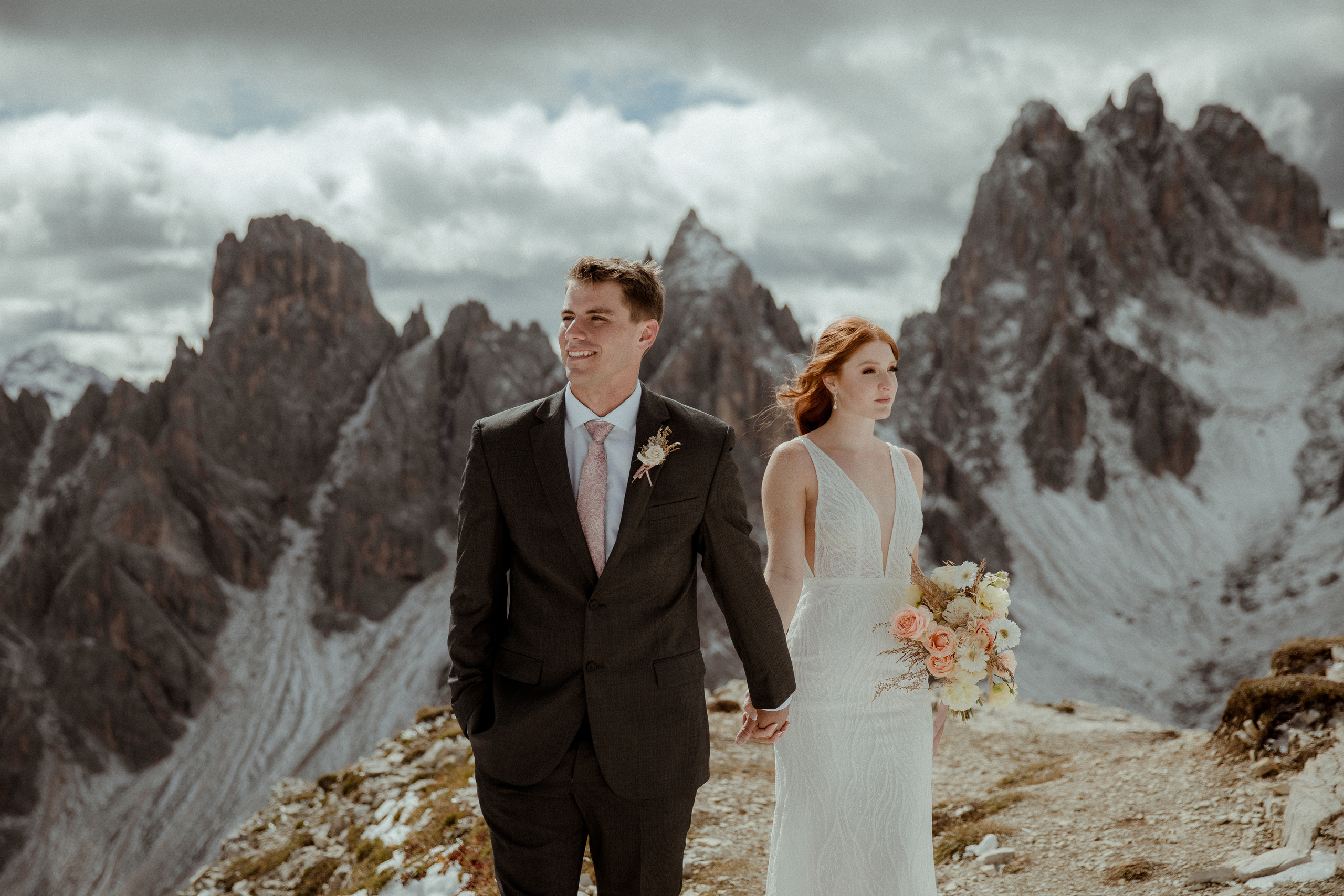 Italian Elopement in the Dolomites. Iceland elopement photographer & videographer