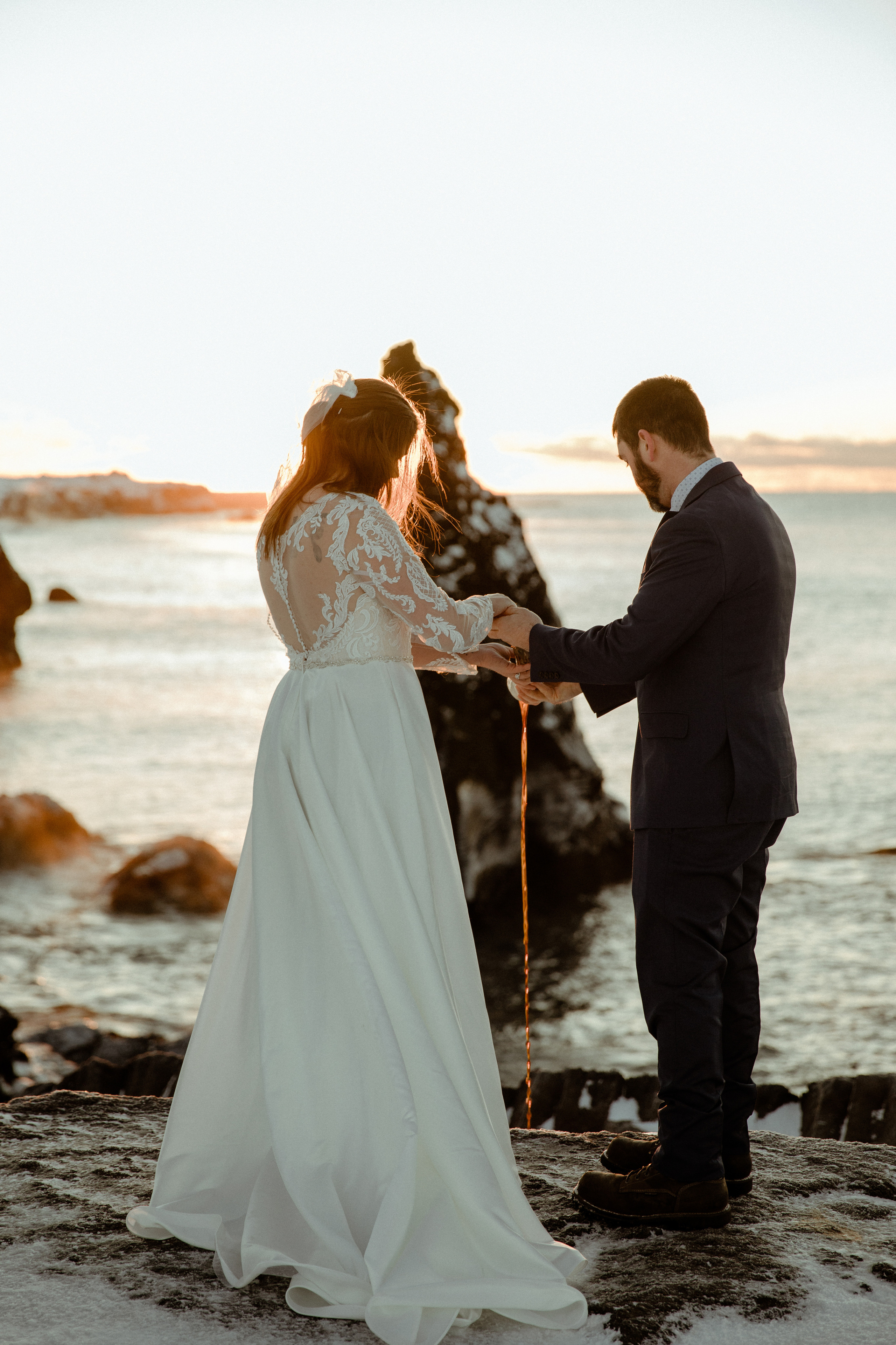 Golden Hour Elopement in Iceland. Iceland elopement photographer & videographer