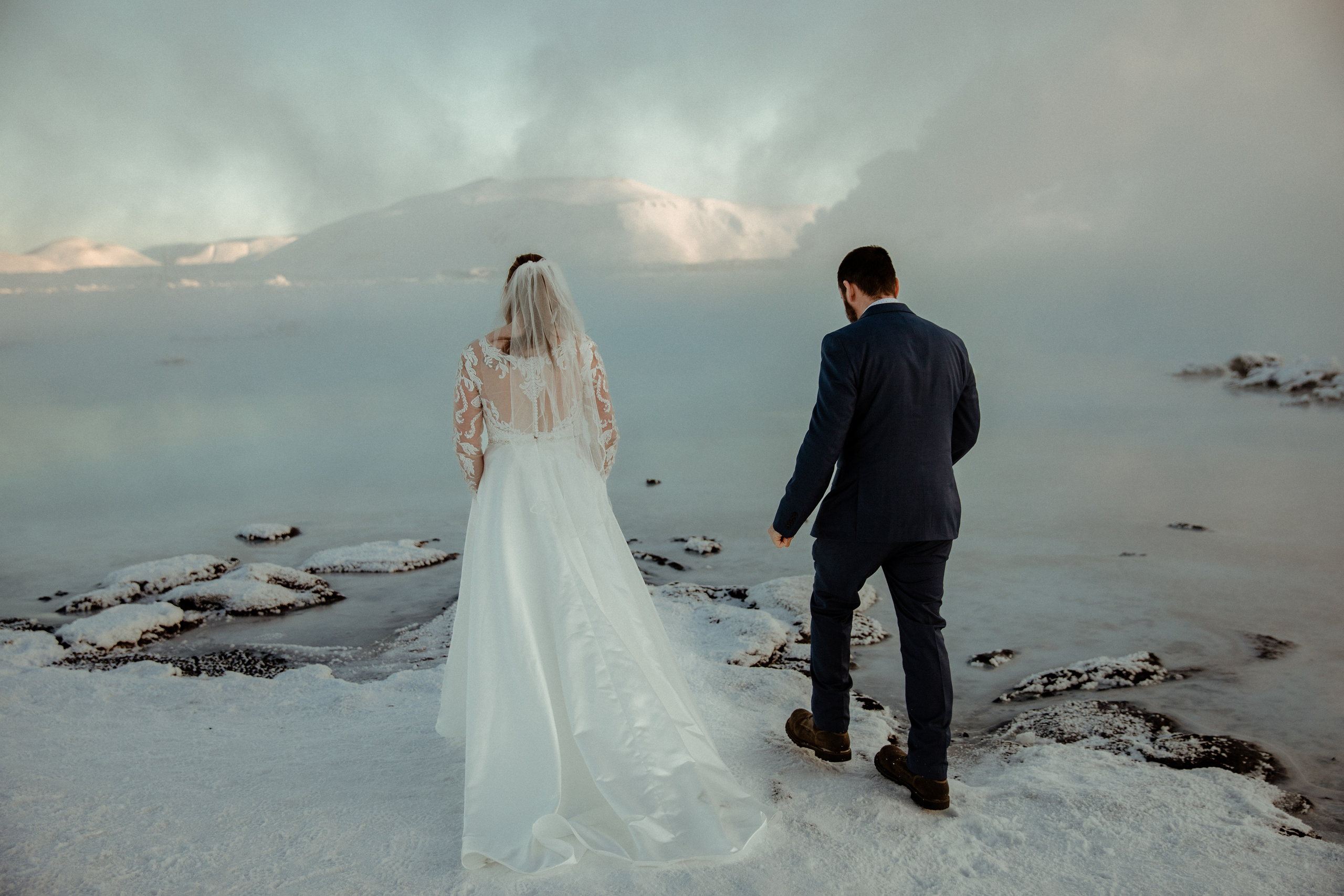 Golden Hour Elopement in Iceland. Iceland elopement photographer & videographer