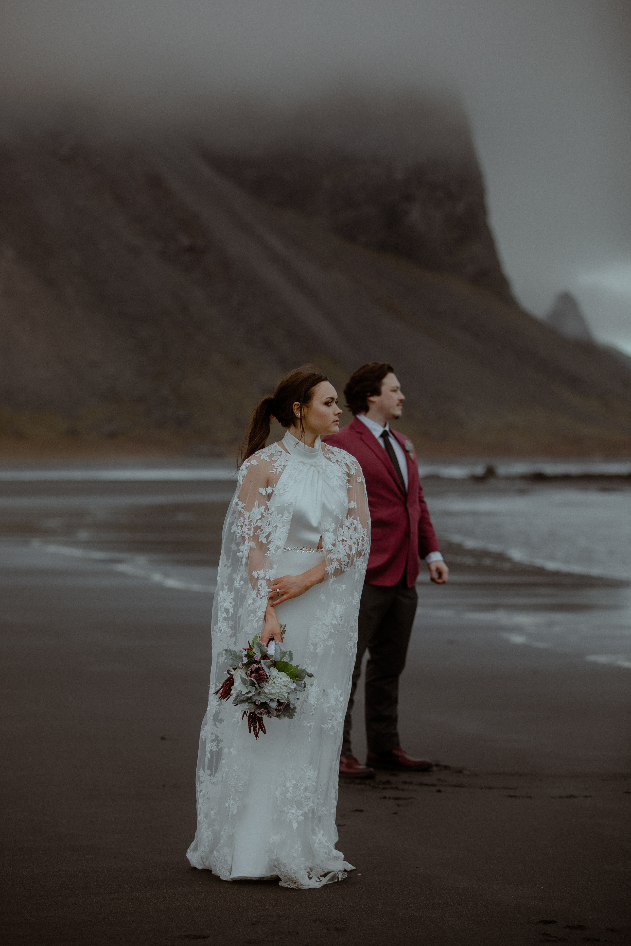 Secret hiking Elopement in Iceland. Iceland elopement photographer & videographer
