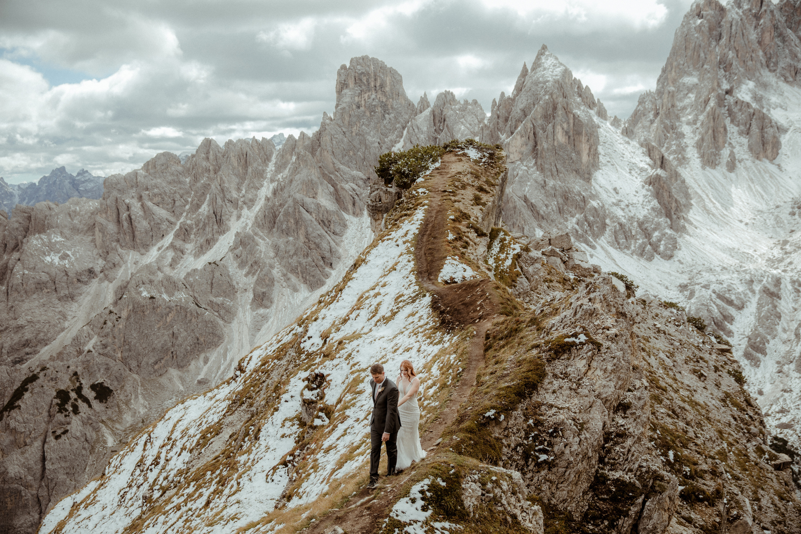 Italian Elopement in the Dolomites. Iceland elopement photographer & videographer