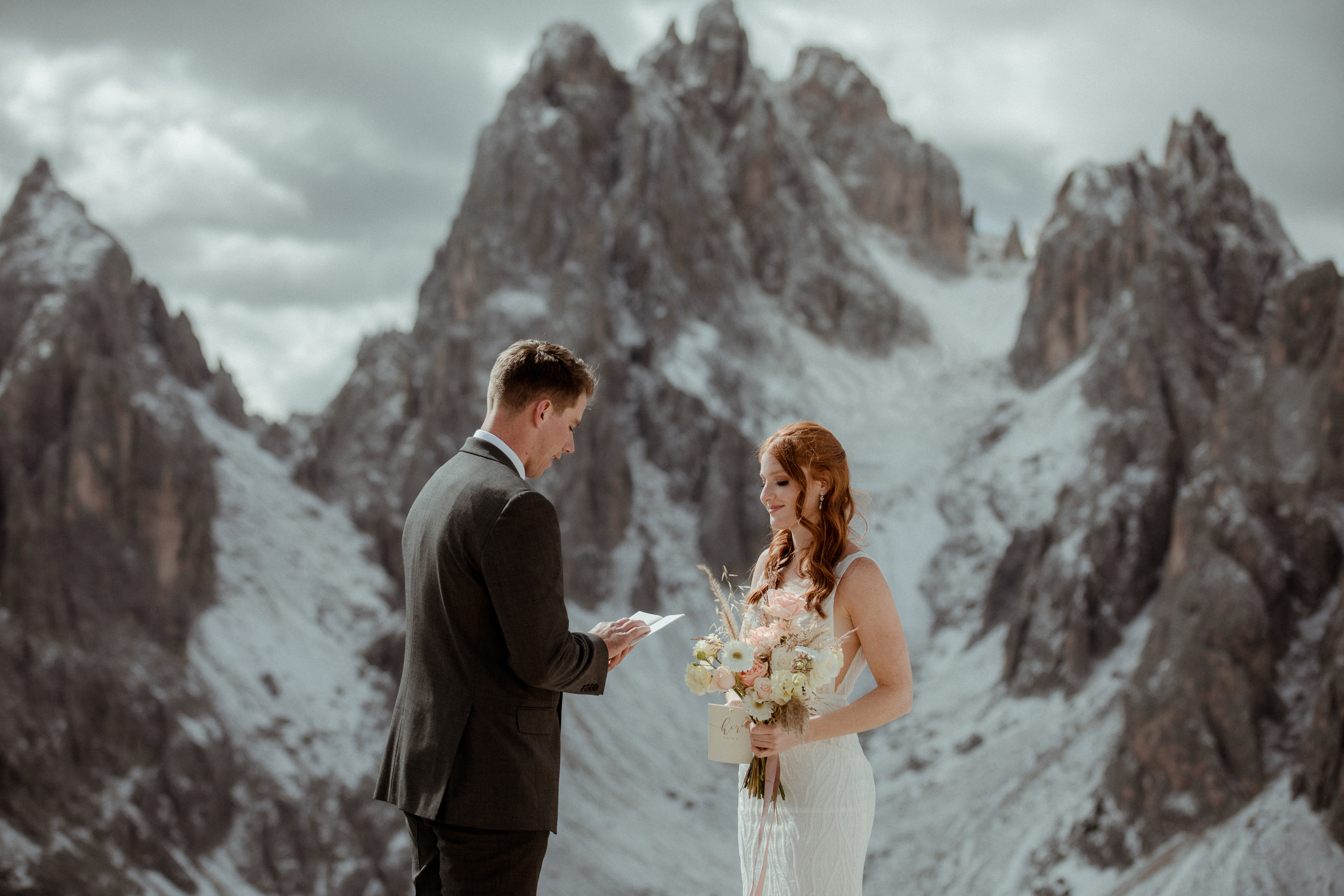 Italian Elopement in the Dolomites. Iceland elopement photographer & videographer
