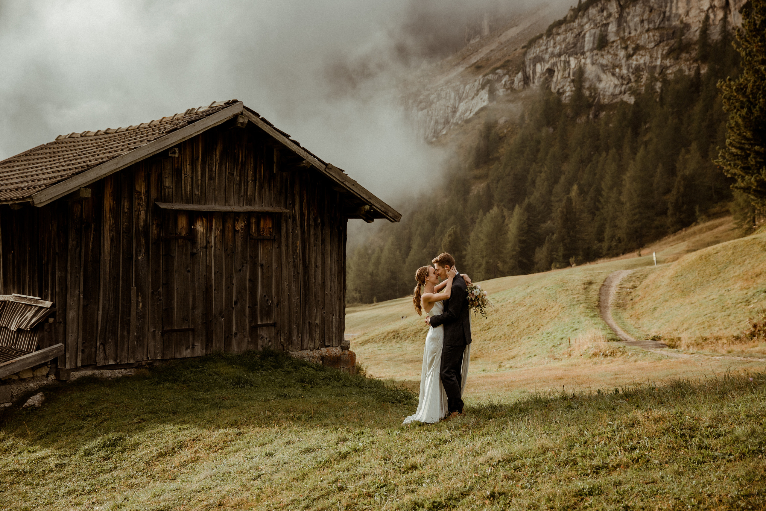 Intimate Wedding in the Dolomites. Iceland elopement photographer & videographer