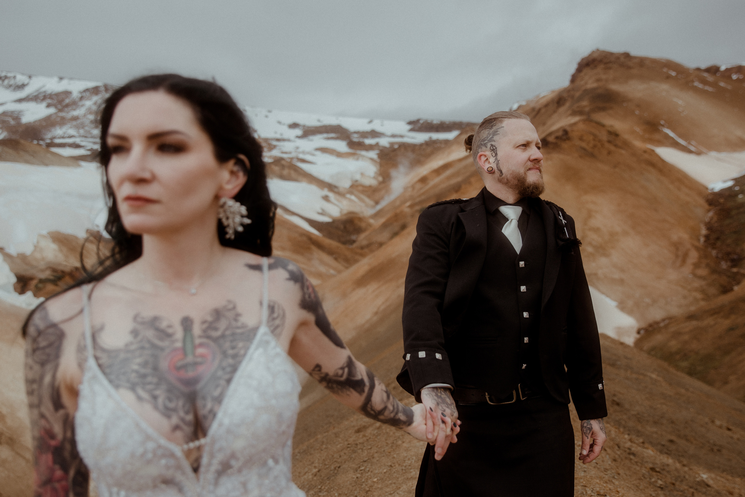 Wedding in Iceland’s Highlands. Iceland elopement photographer & videographer