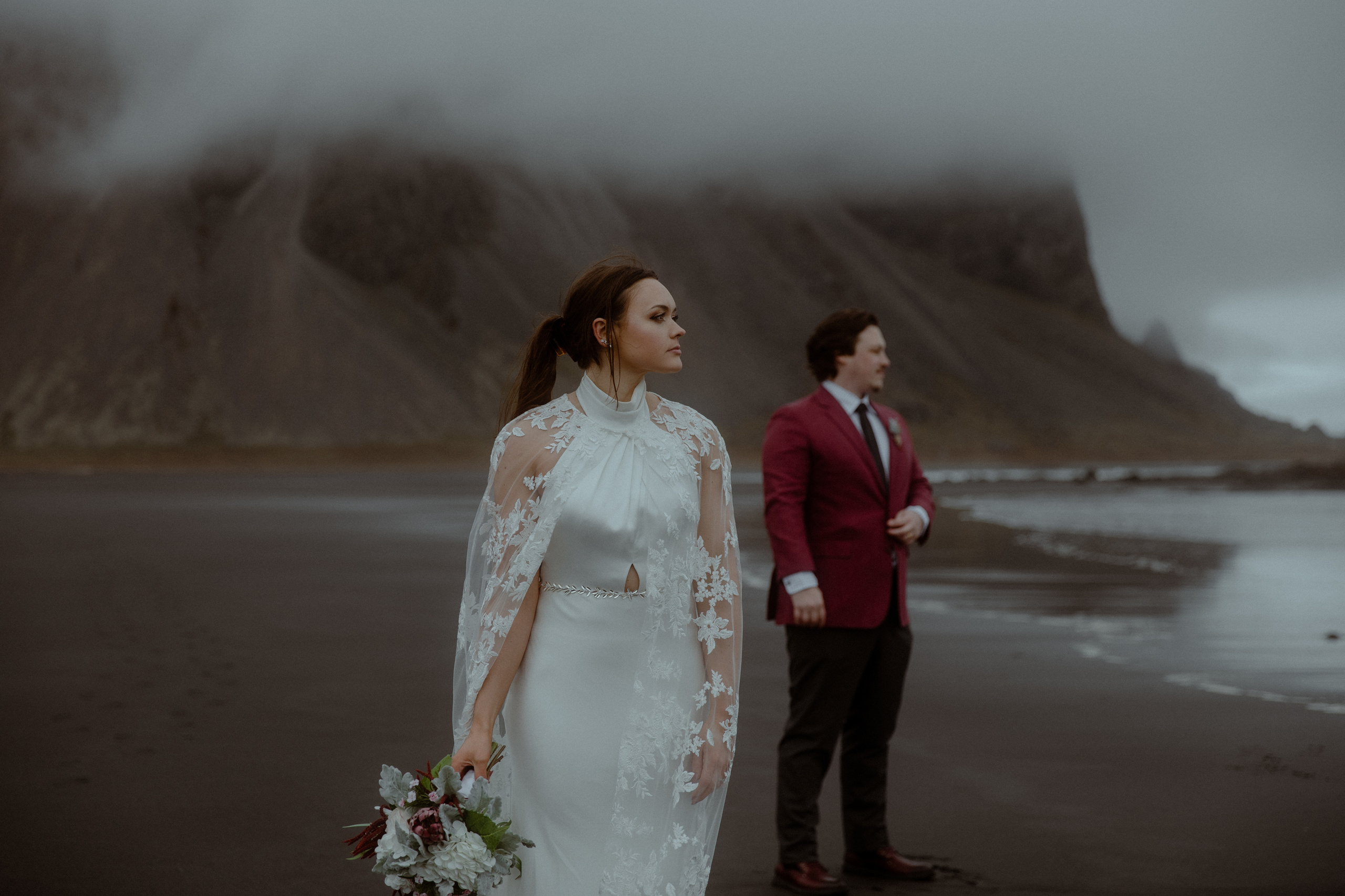 Secret hiking Elopement in Iceland. Iceland elopement photographer & videographer