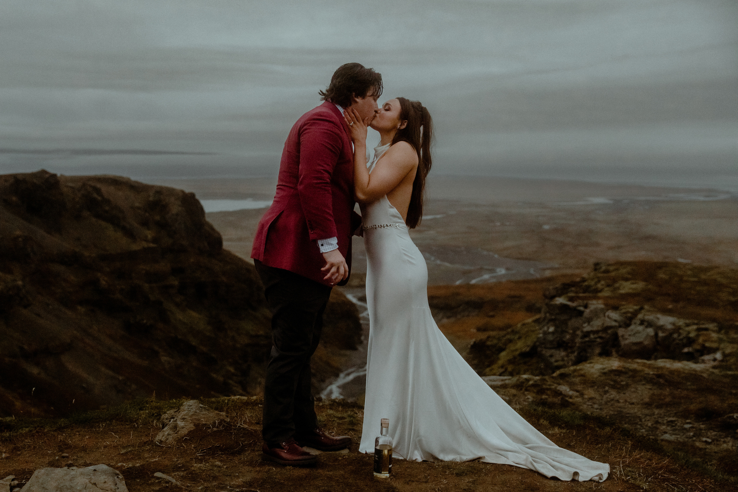 Secret hiking Elopement in Iceland. Iceland elopement photographer & videographer