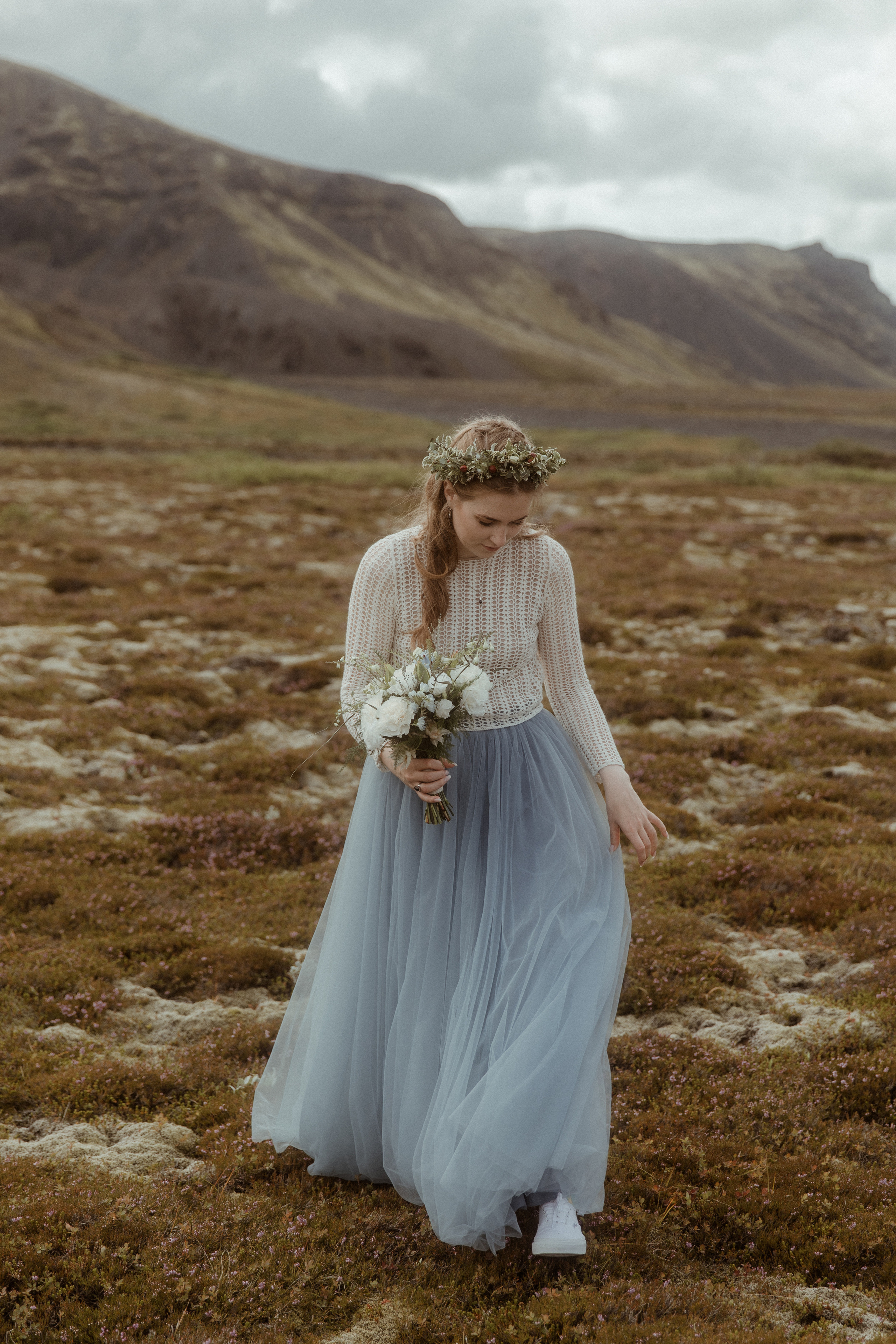 Iceland Secret Waterfall Elopement. Iceland elopement photographer & videographer
