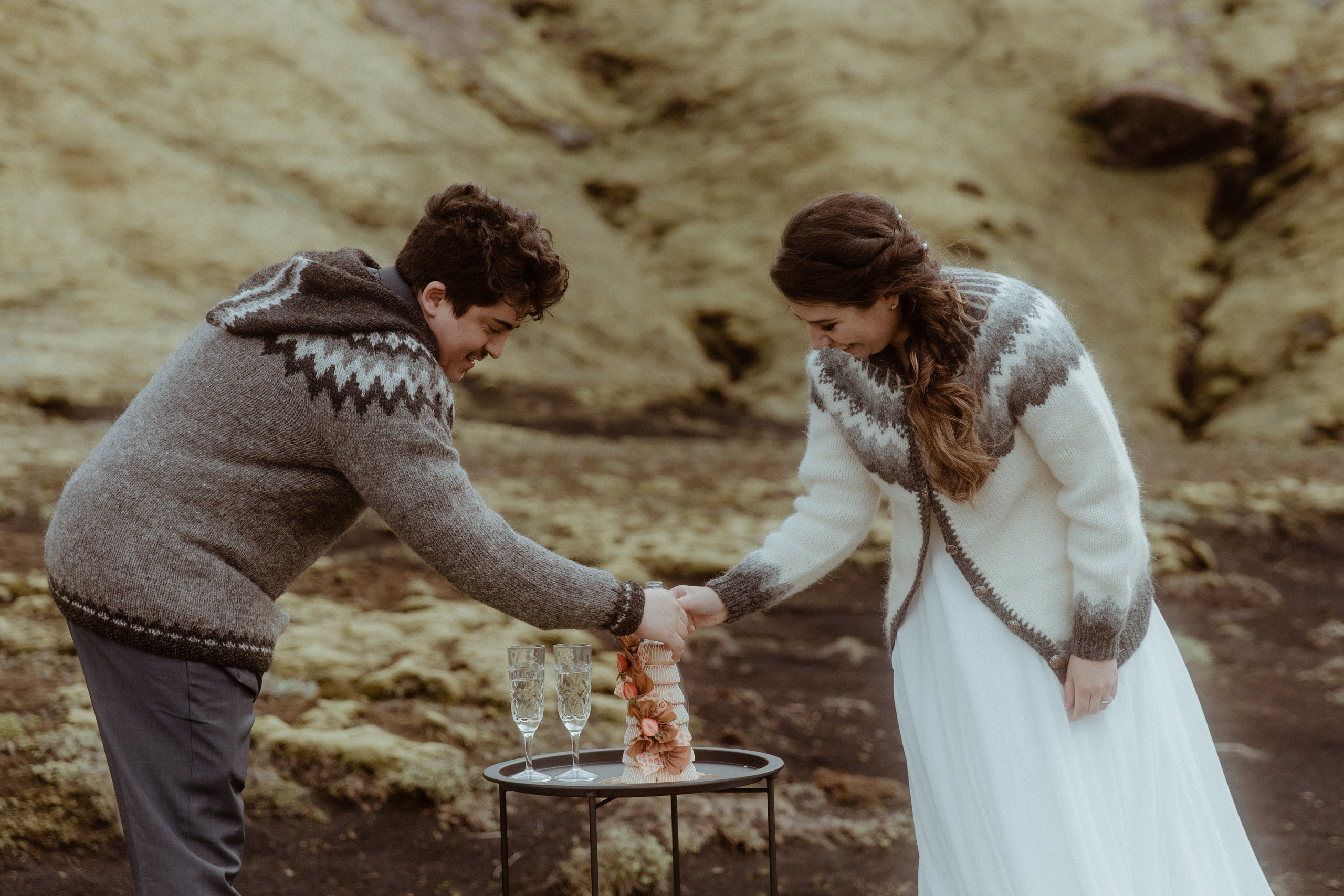 Private Black Sand Beach Elopement. Iceland elopement photographer & videographer