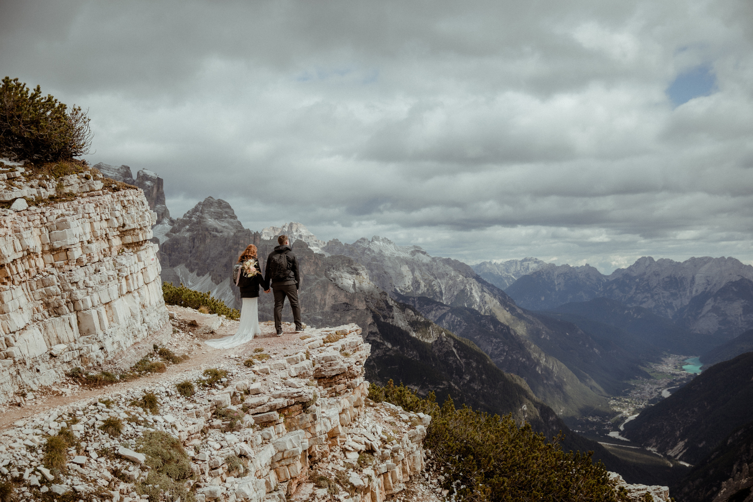 Italian Elopement in the Dolomites. Iceland elopement photographer & videographer