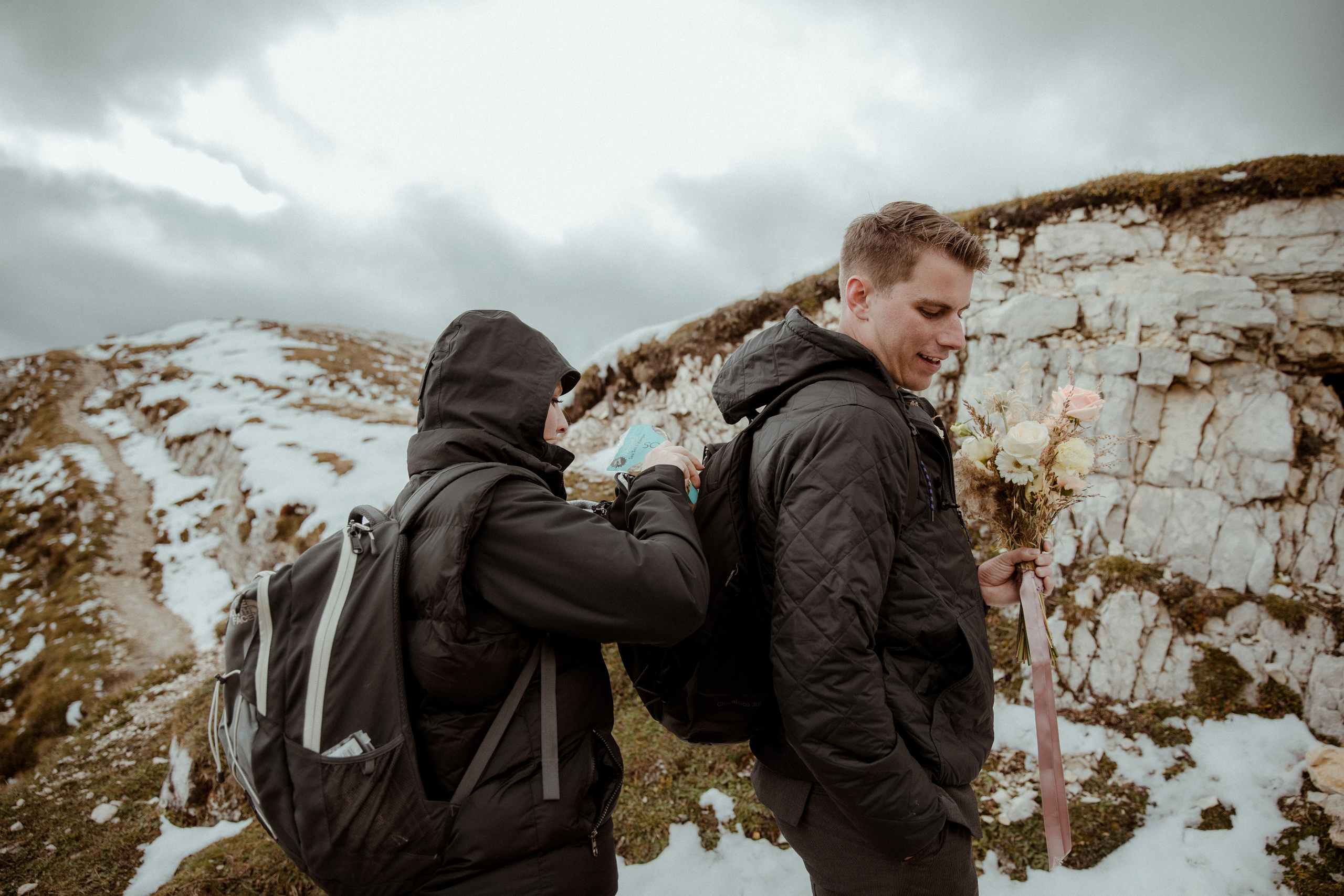 Italian Elopement in the Dolomites. Iceland elopement photographer & videographer