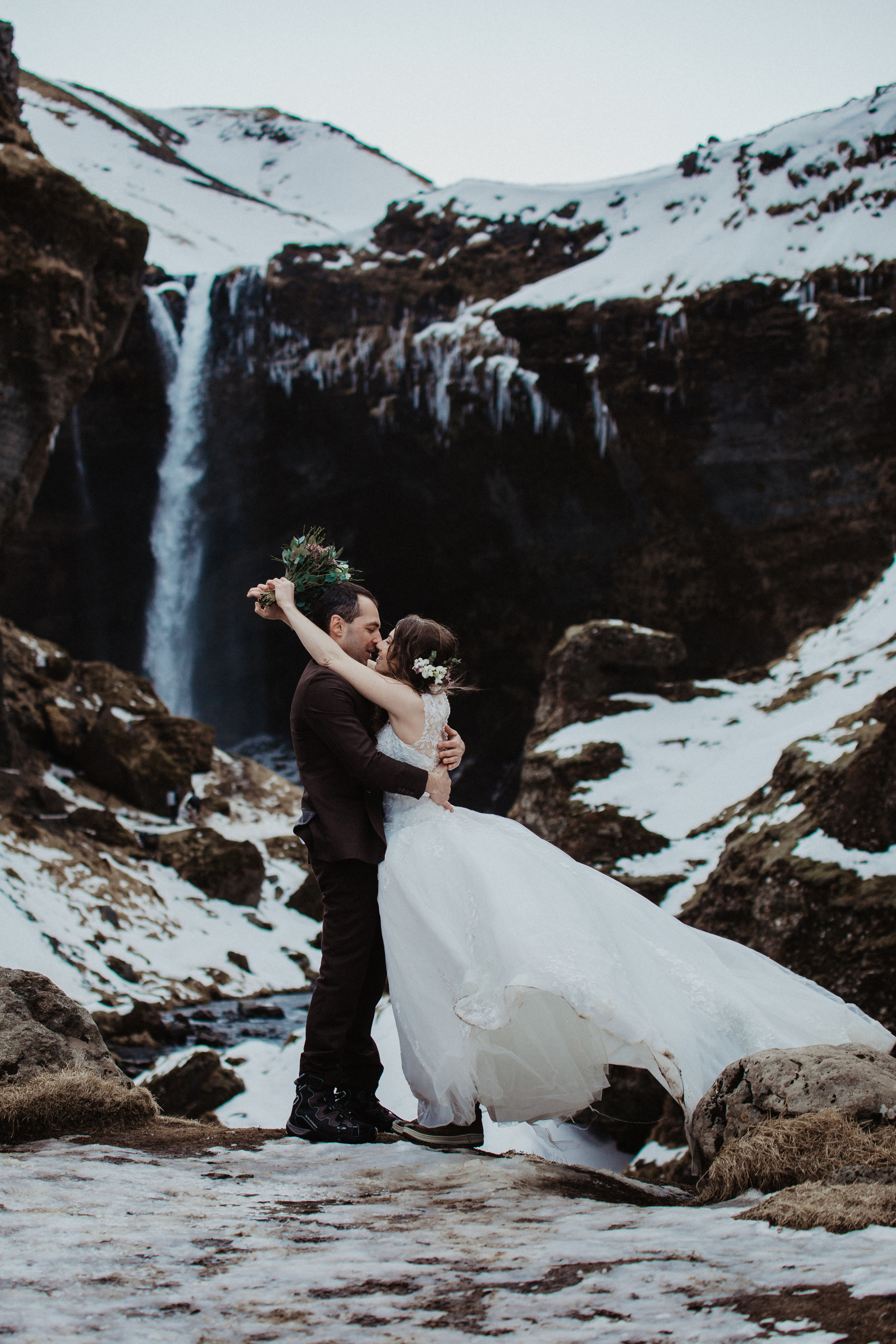 Winter Wedding in Iceland. Iceland elopement photographer & videographer