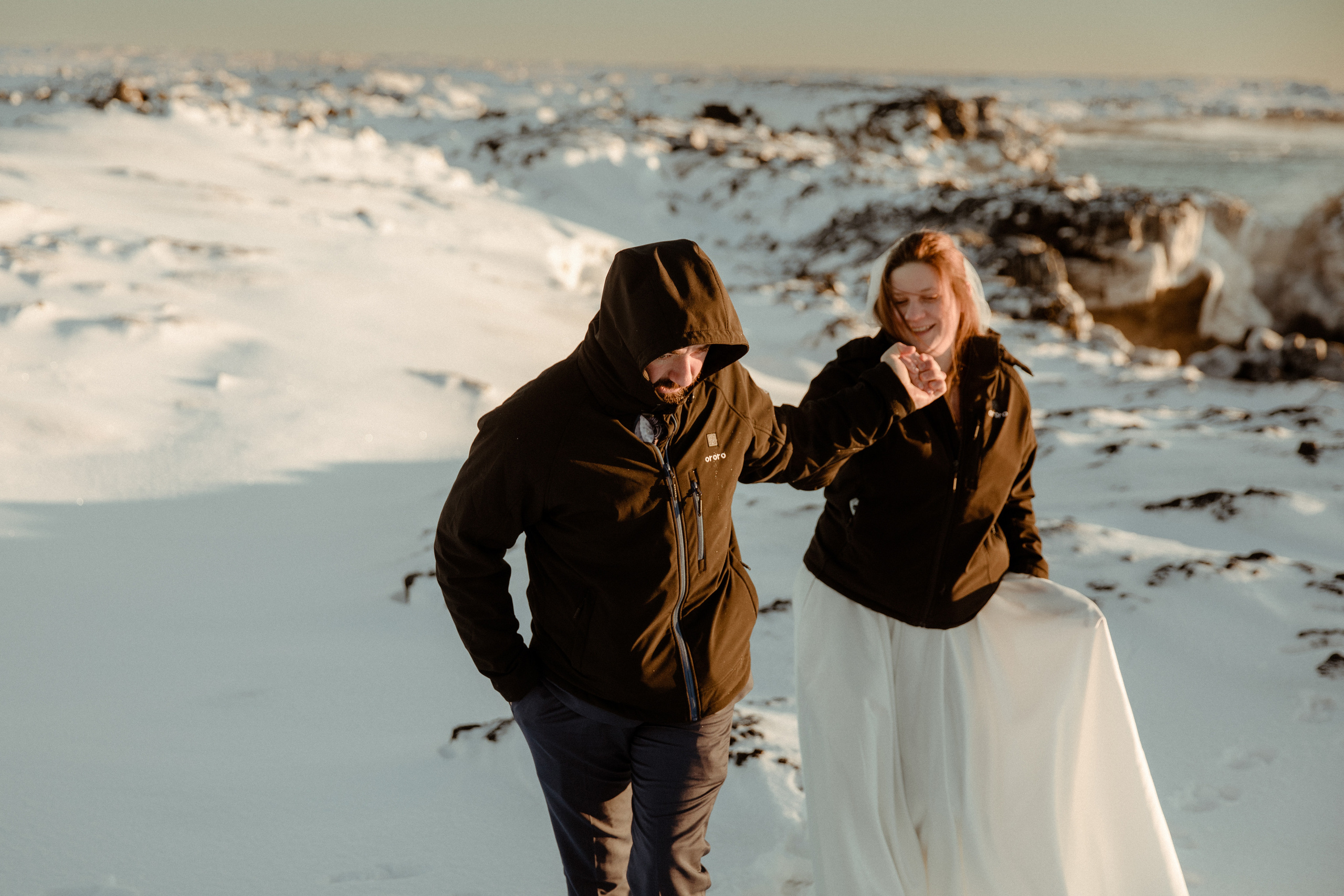 Golden Hour Elopement in Iceland. Iceland elopement photographer & videographer