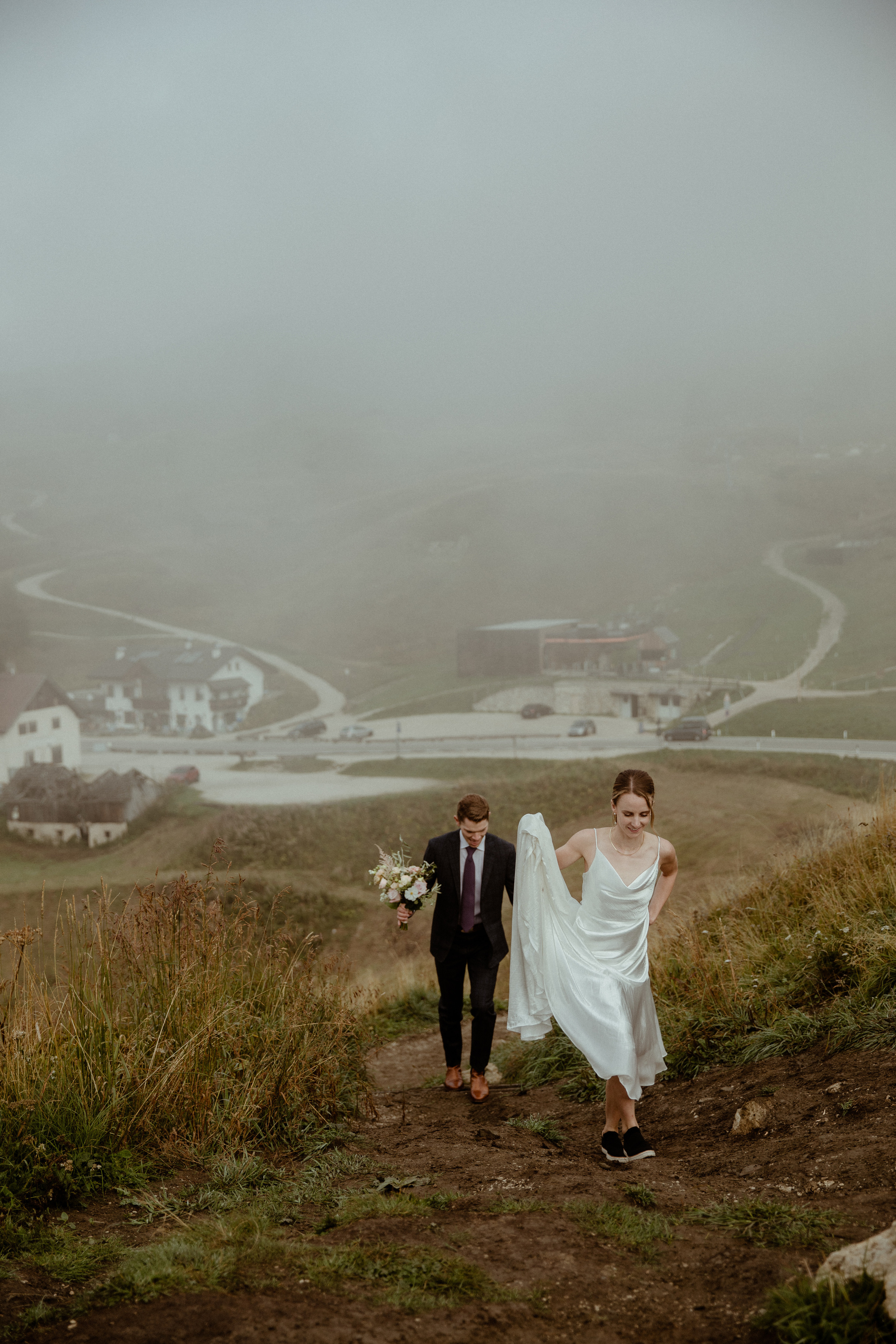 hiking elopement in Dolomites