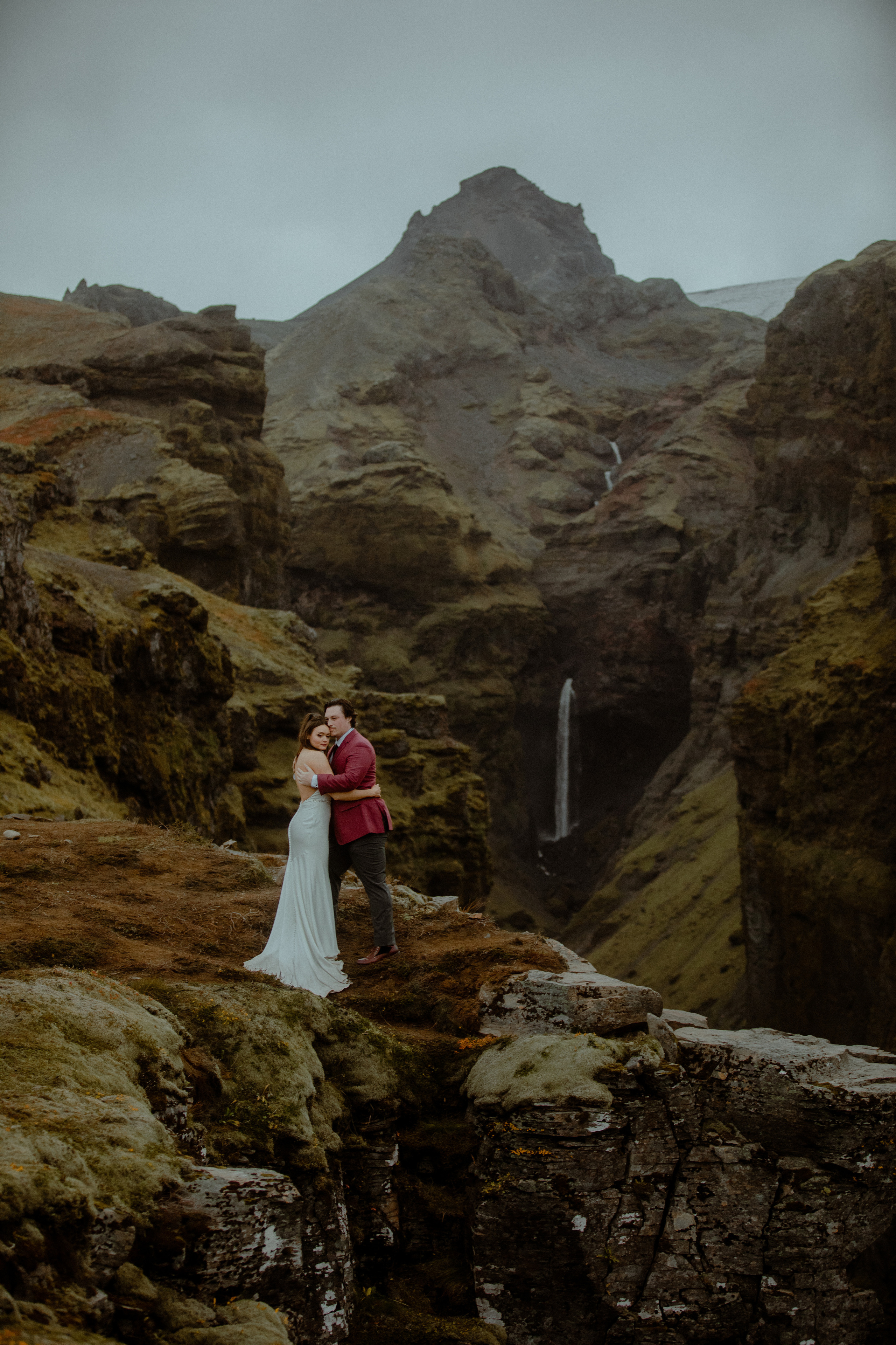 Secret hiking Elopement in Iceland. Iceland elopement photographer & videographer