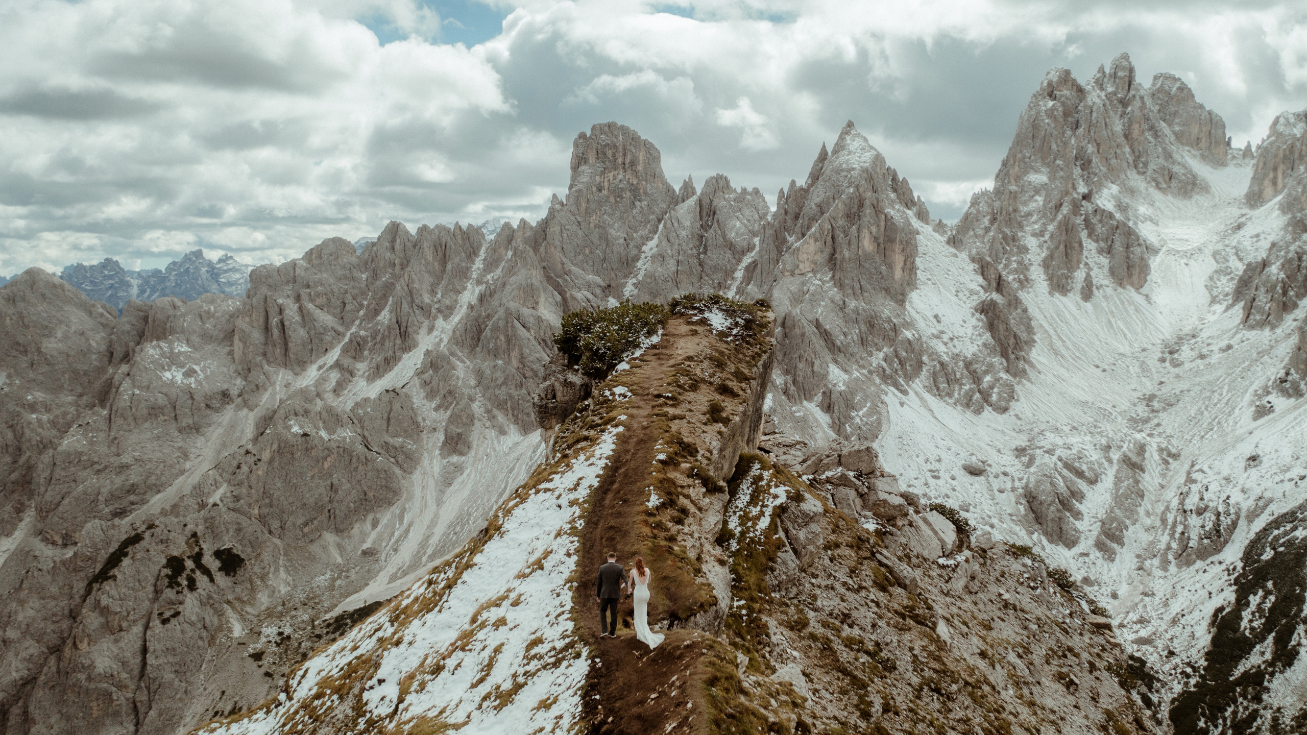 Italian Elopement in the Dolomites. Iceland elopement photographer & videographer