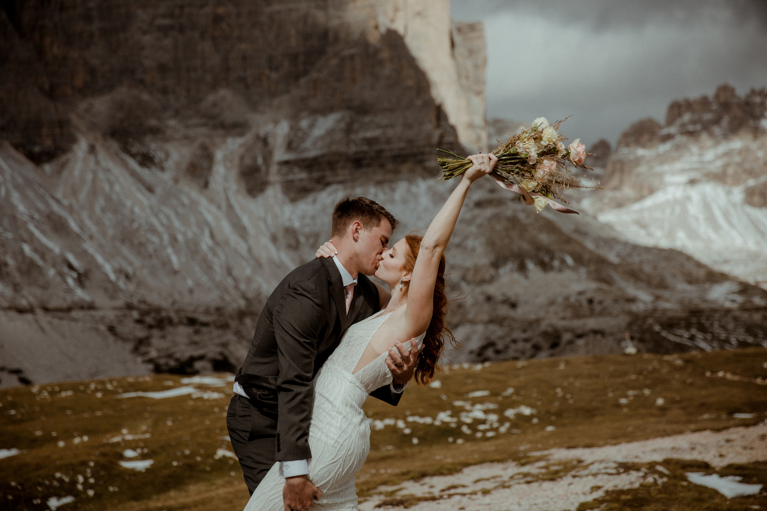 Italian Elopement in the Dolomites. Iceland elopement photographer & videographer