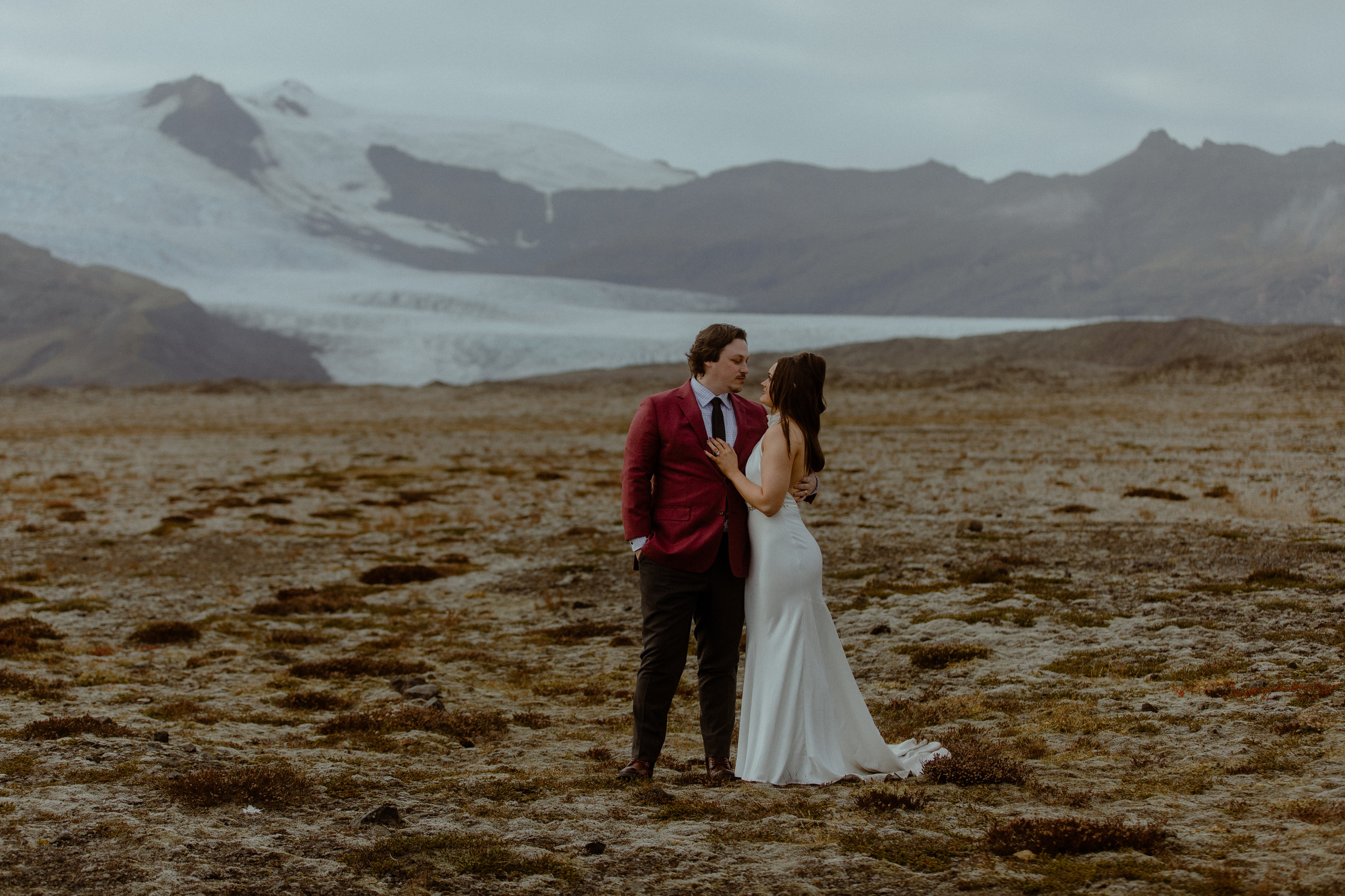 Secret hiking Elopement in Iceland. Iceland elopement photographer & videographer