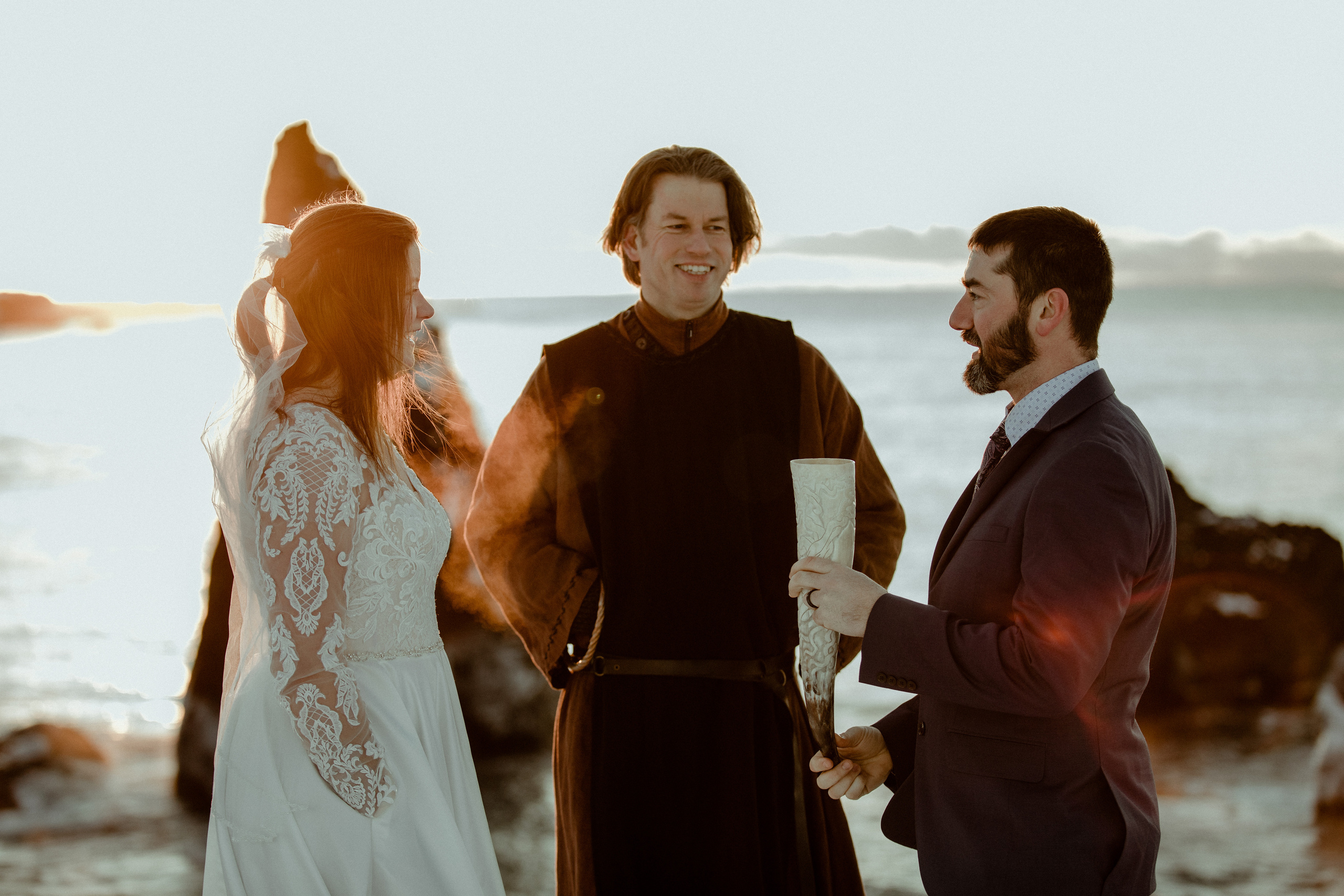Golden Hour Elopement in Iceland. Iceland elopement photographer & videographer