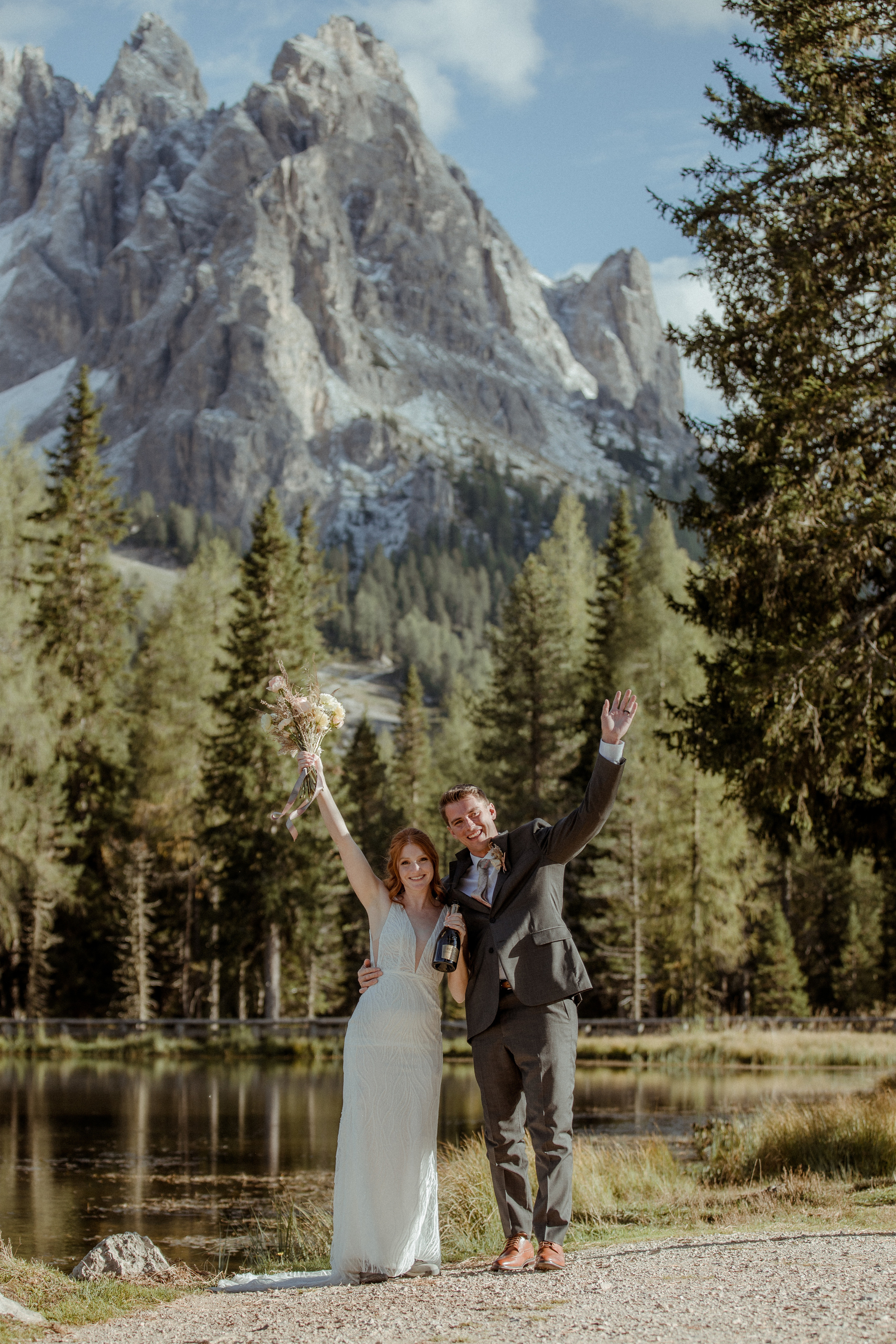 Italian Elopement in the Dolomites. Iceland elopement photographer & videographer