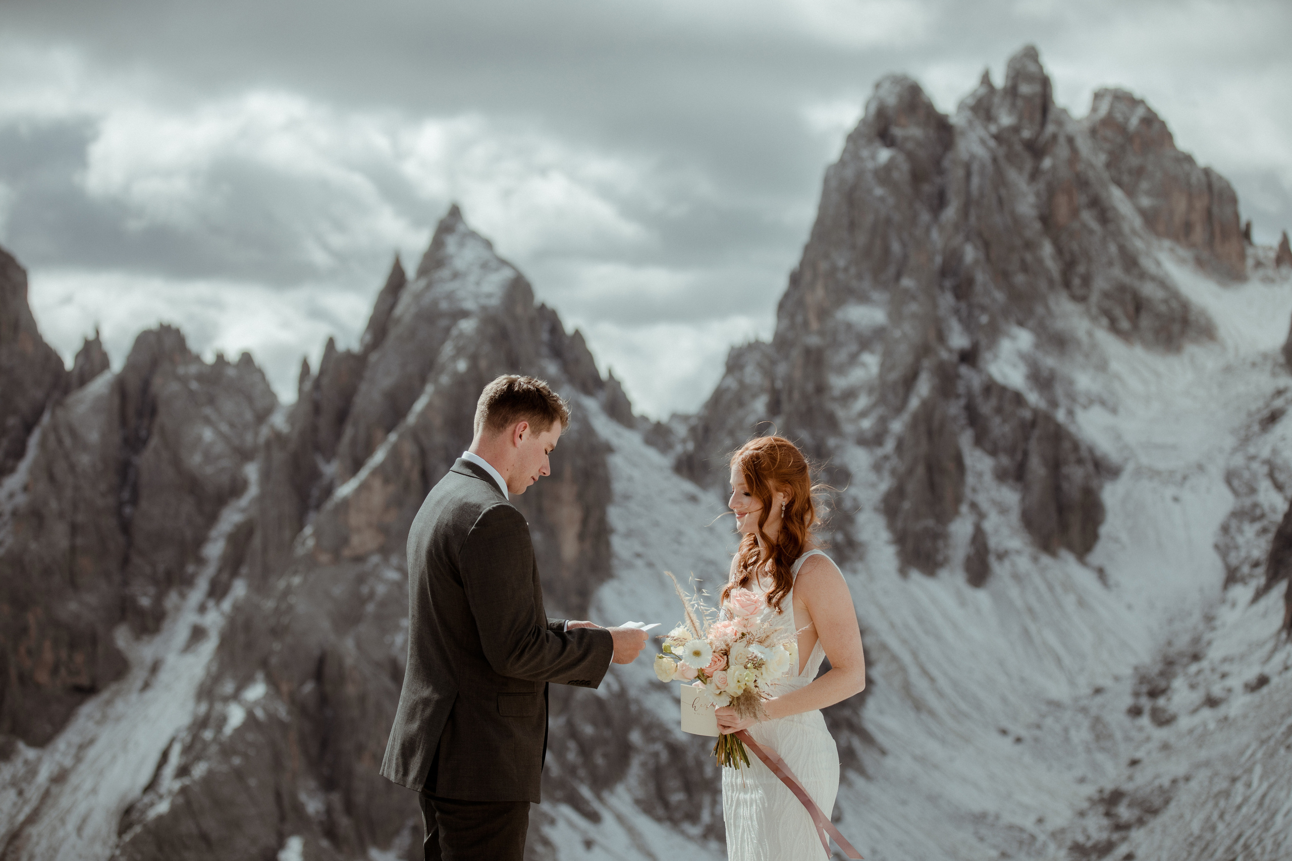 Italian Elopement in the Dolomites. Iceland elopement photographer & videographer
