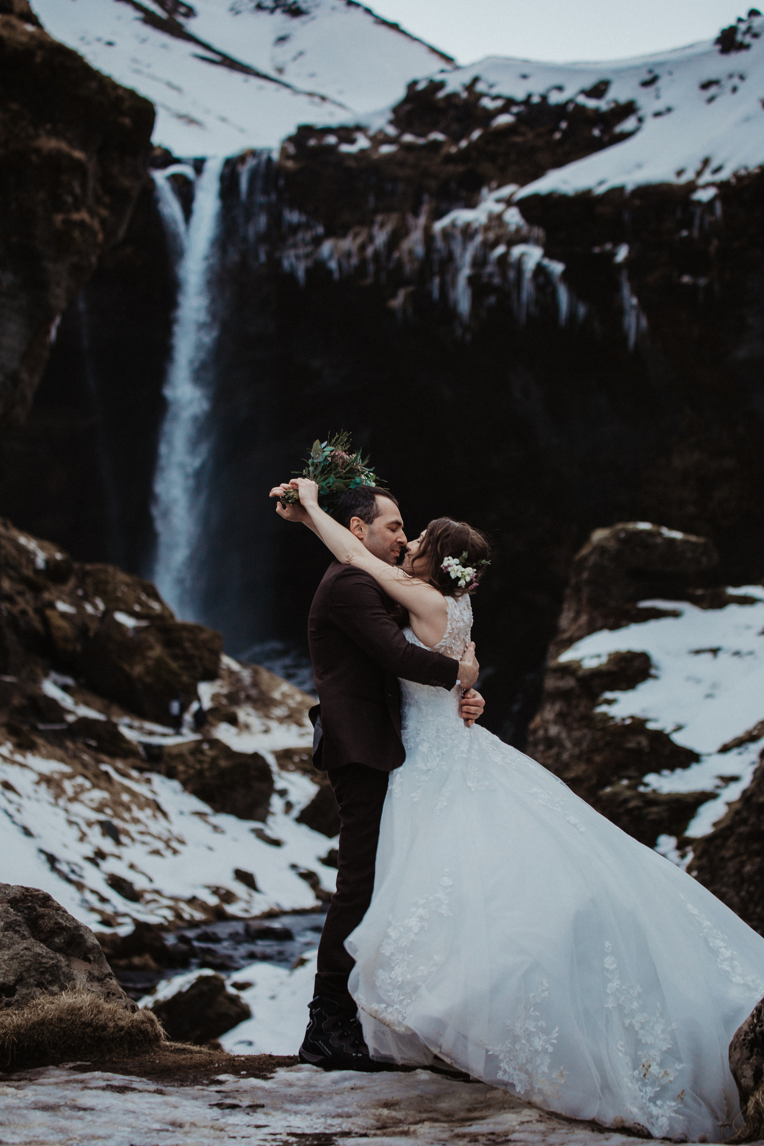Winter Wedding in Iceland. Iceland elopement photographer & videographer