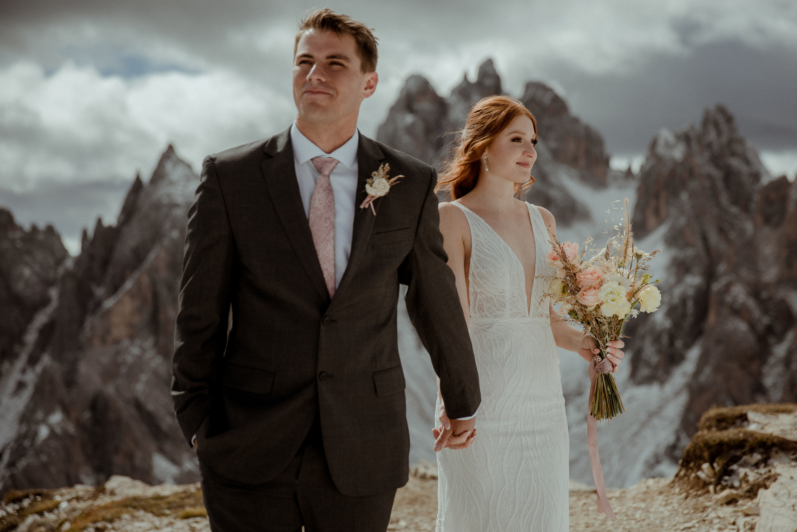 Italian Elopement in the Dolomites. Iceland elopement photographer & videographer
