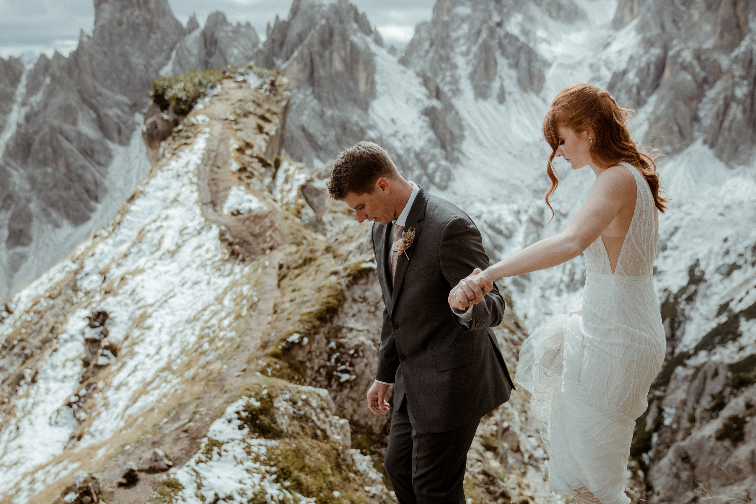 Italian Elopement in the Dolomites. Iceland elopement photographer & videographer