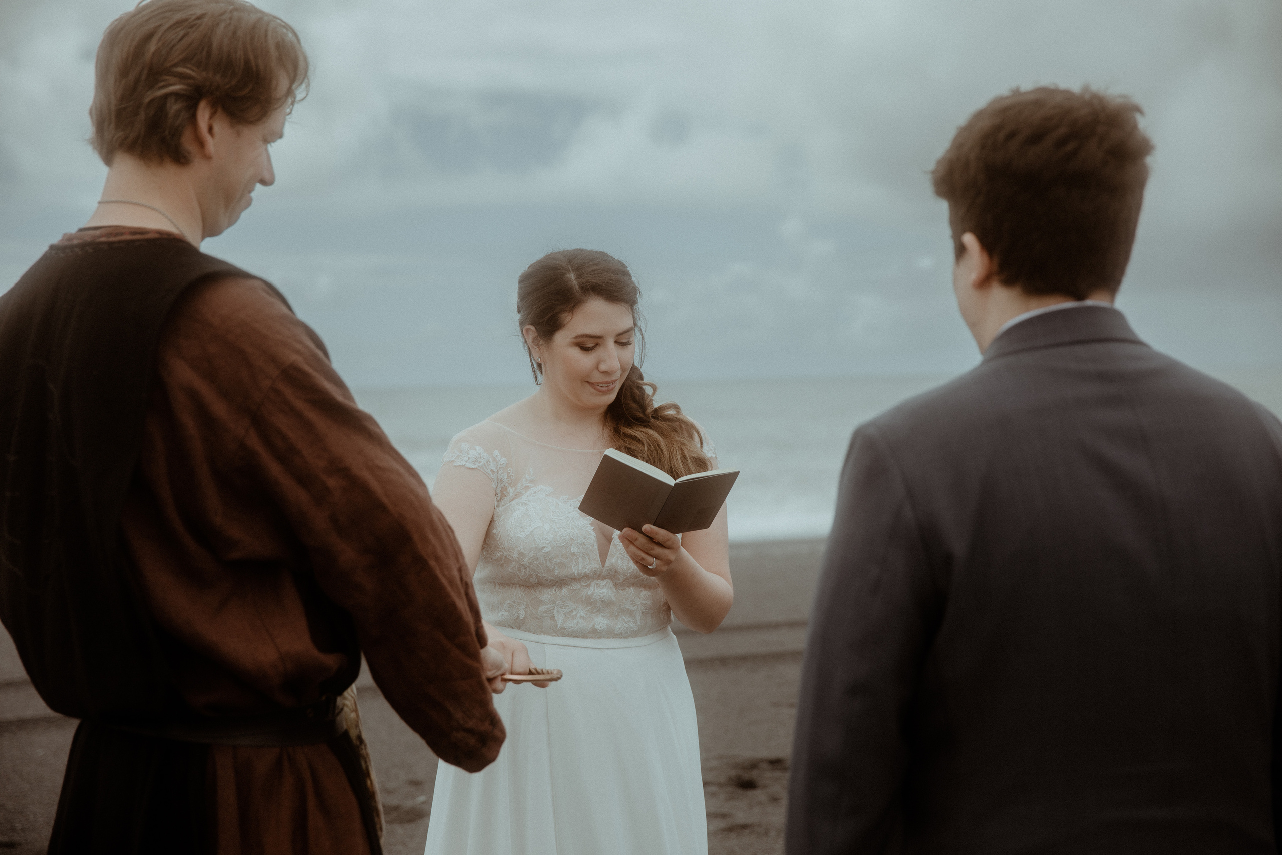 Private Black Sand Beach Elopement. Iceland elopement photographer & videographer