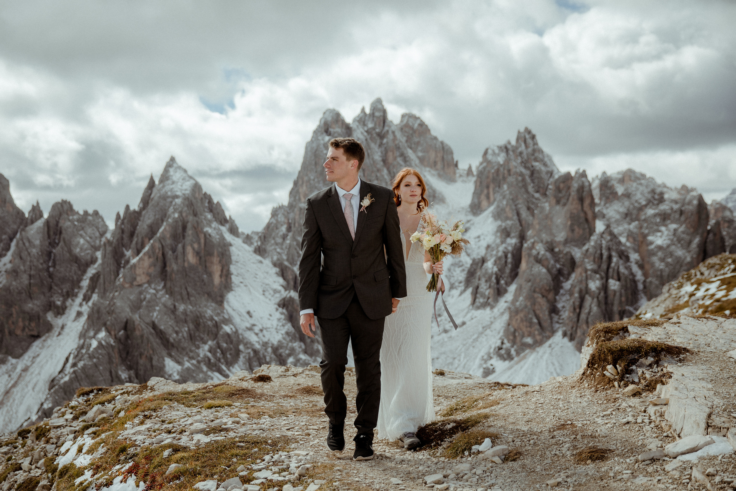 Italian Elopement in the Dolomites. Iceland elopement photographer & videographer