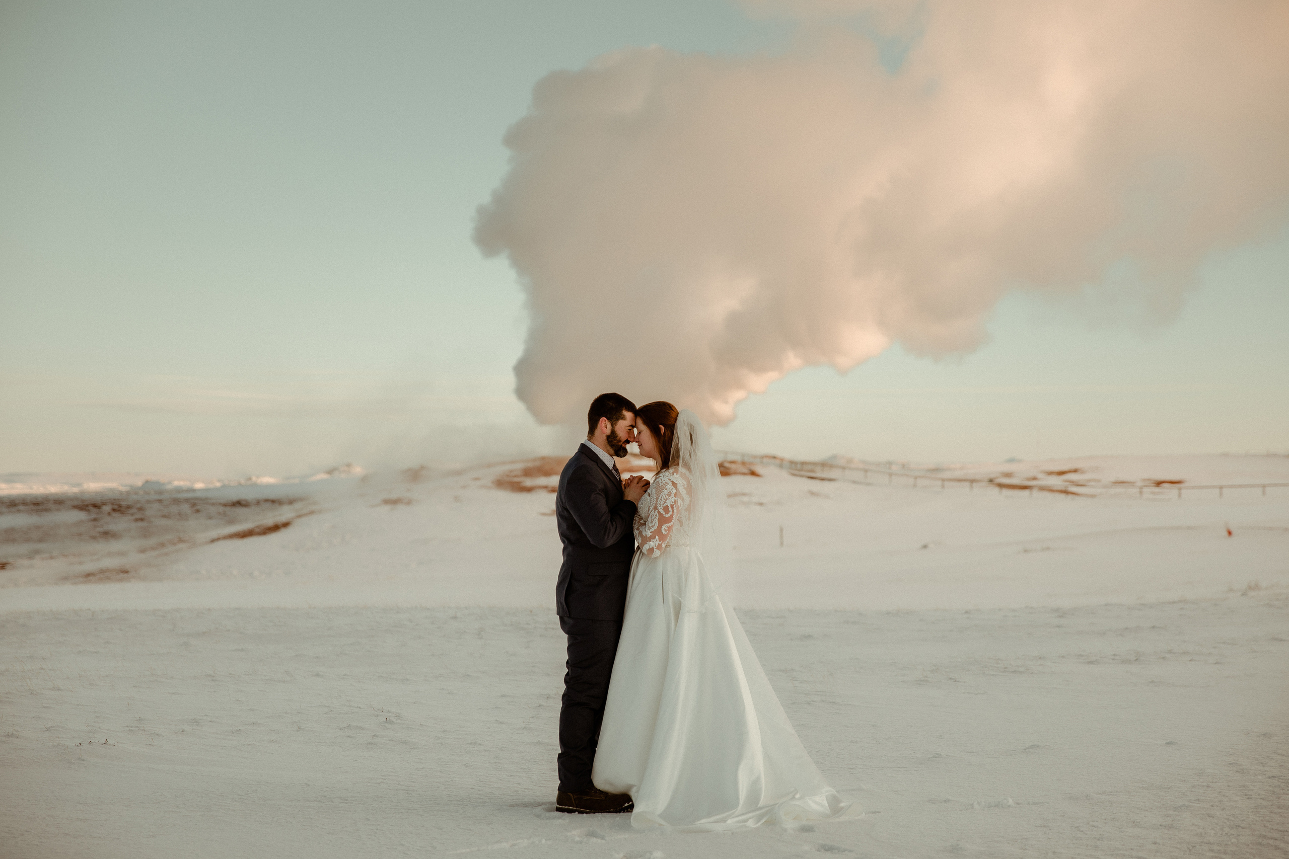 Golden Hour Elopement in Iceland. Iceland elopement photographer & videographer