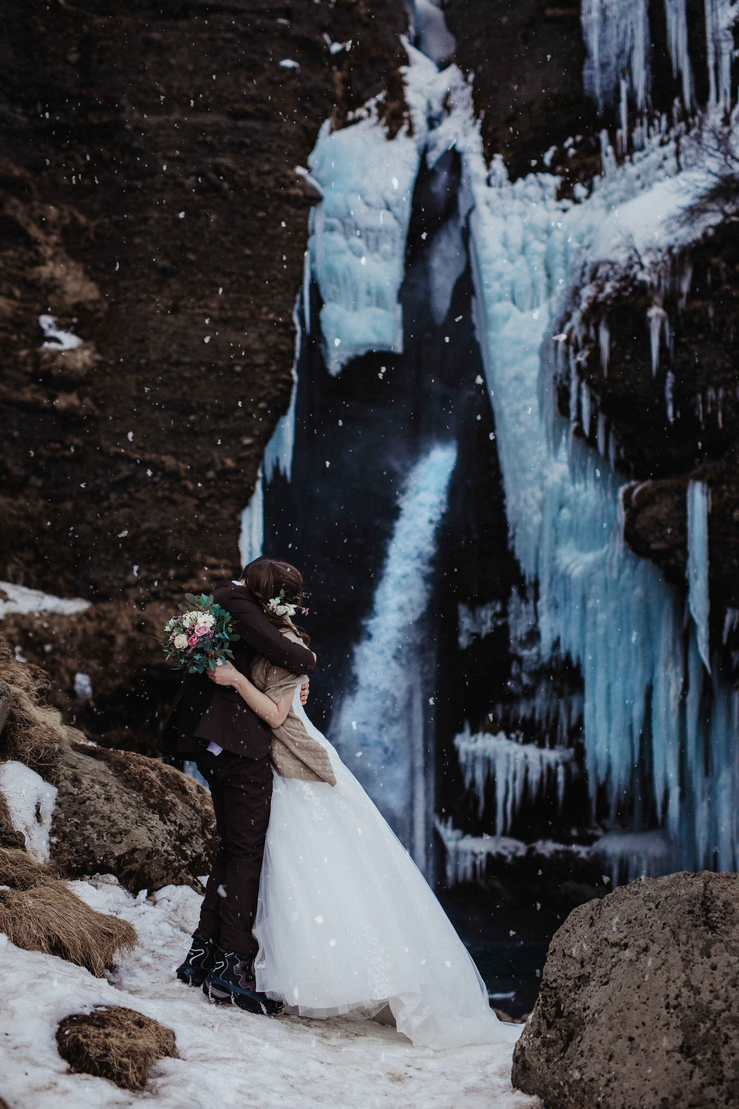 Winter Wedding in Iceland. Iceland elopement photographer & videographer