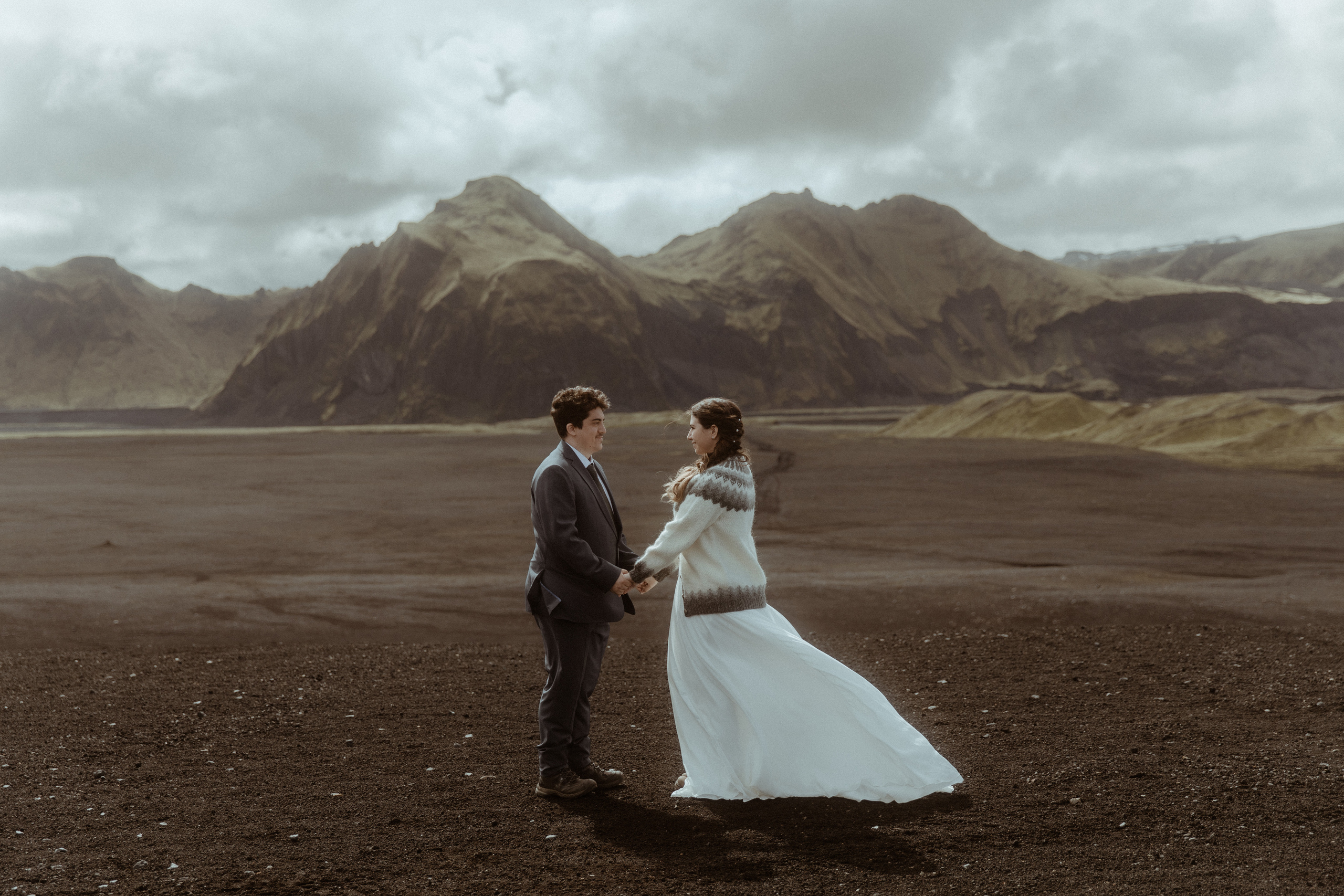 Private Black Sand Beach Elopement. Iceland elopement photographer & videographer