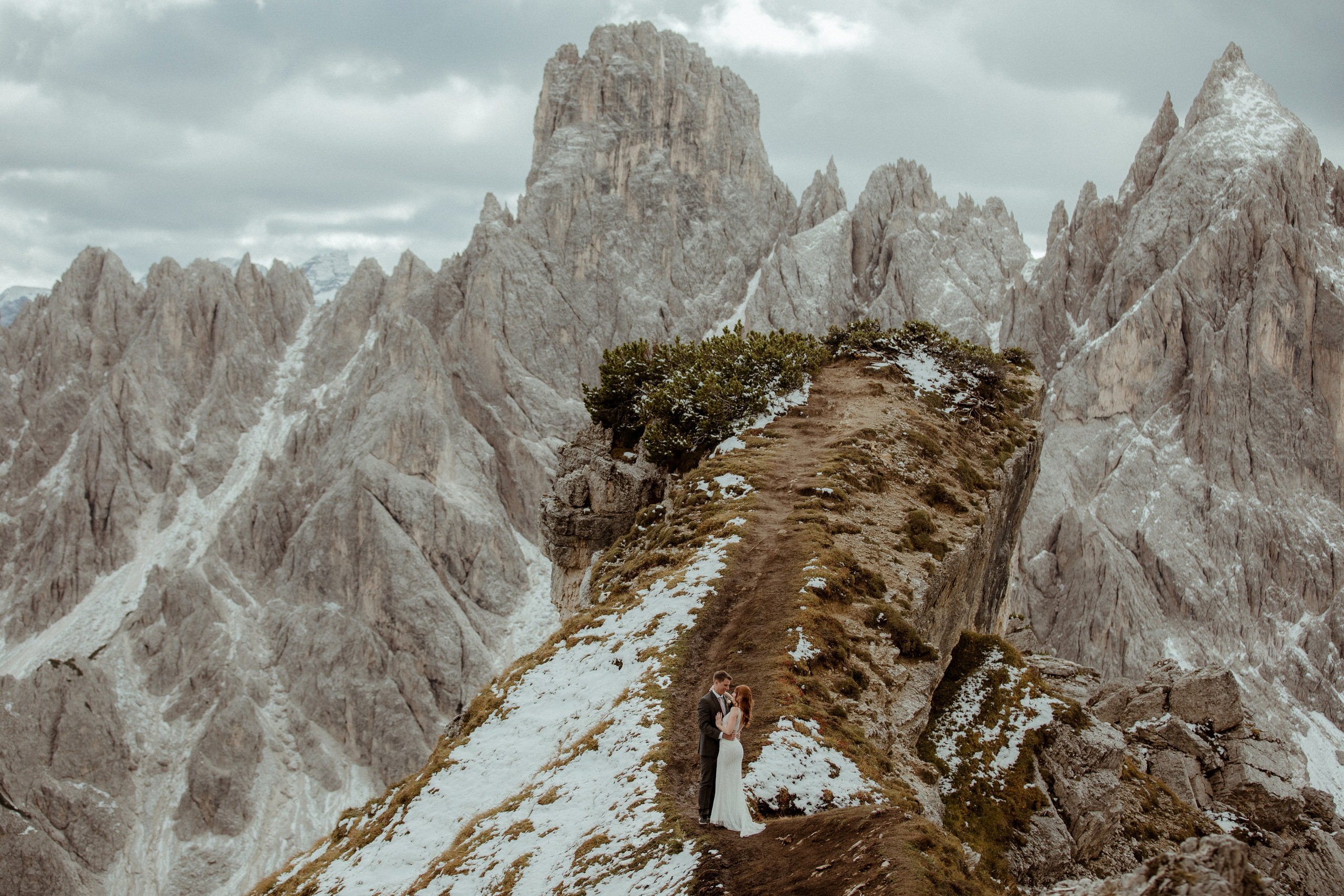 Italian Elopement in the Dolomites. Iceland elopement photographer & videographer