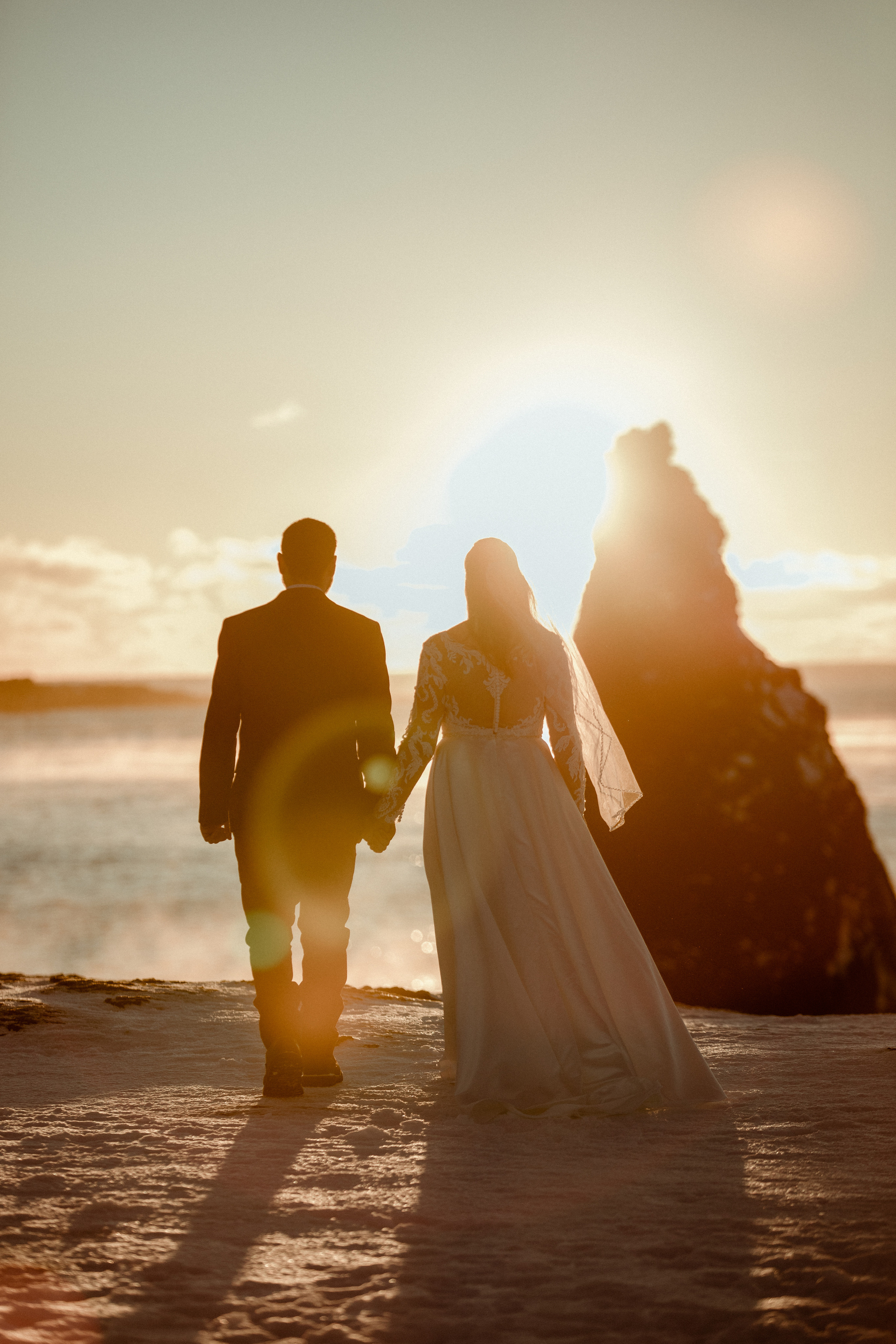 Golden Hour Elopement in Iceland. Iceland elopement photographer & videographer