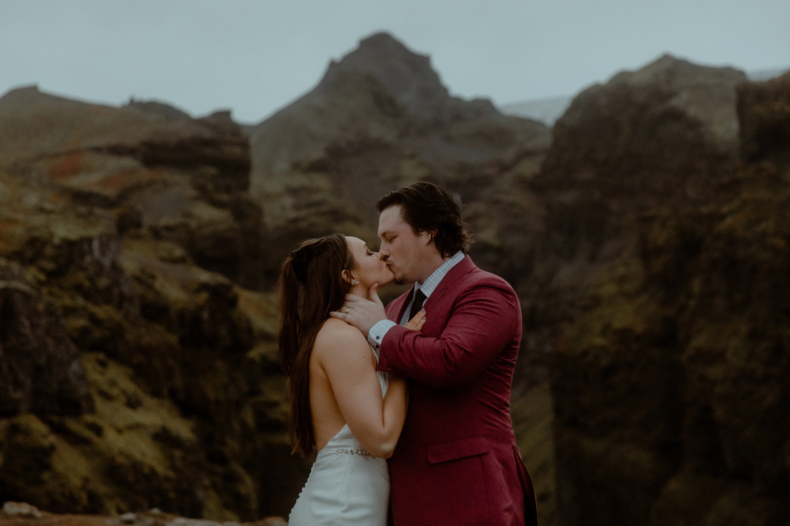 Secret hiking Elopement in Iceland. Iceland elopement photographer & videographer