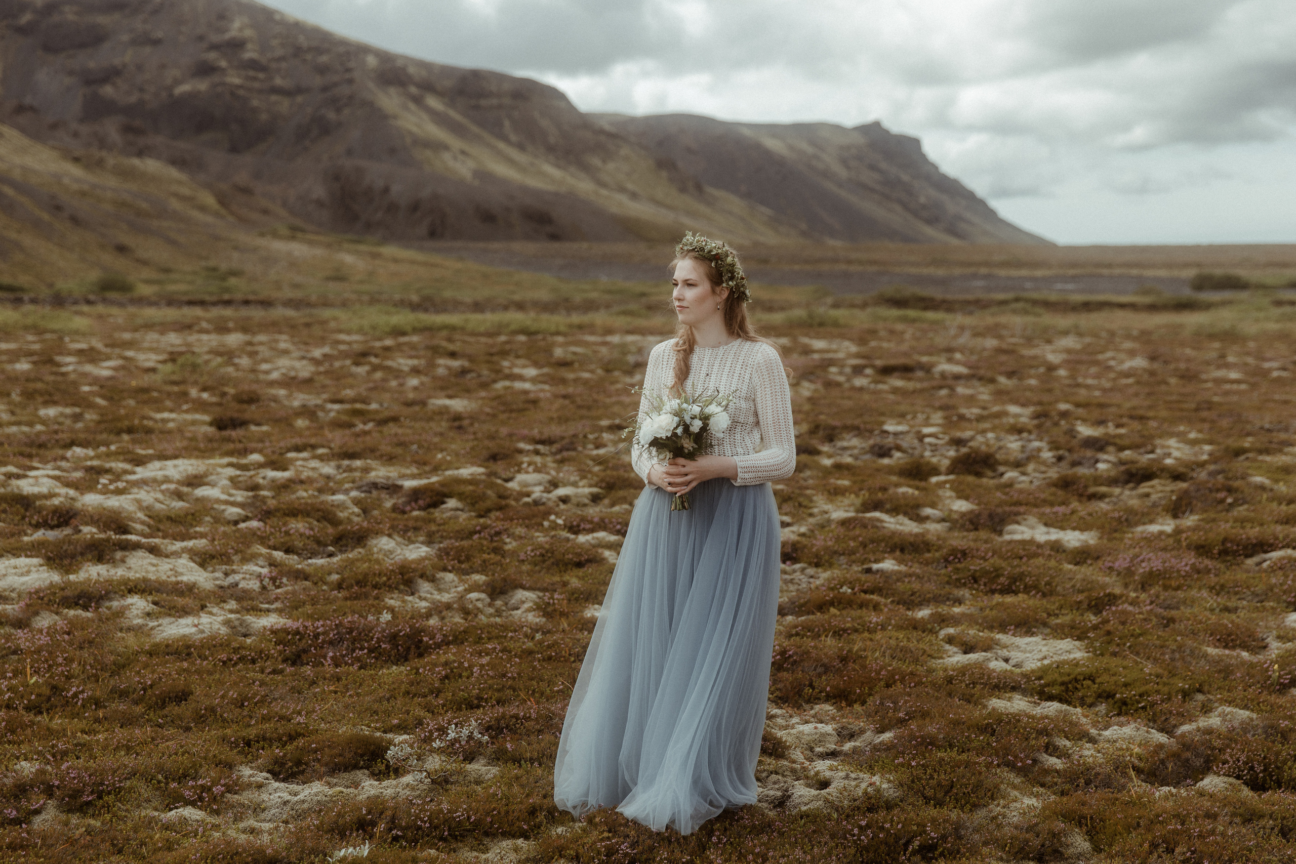 Iceland Secret Waterfall Elopement. Iceland elopement photographer & videographer