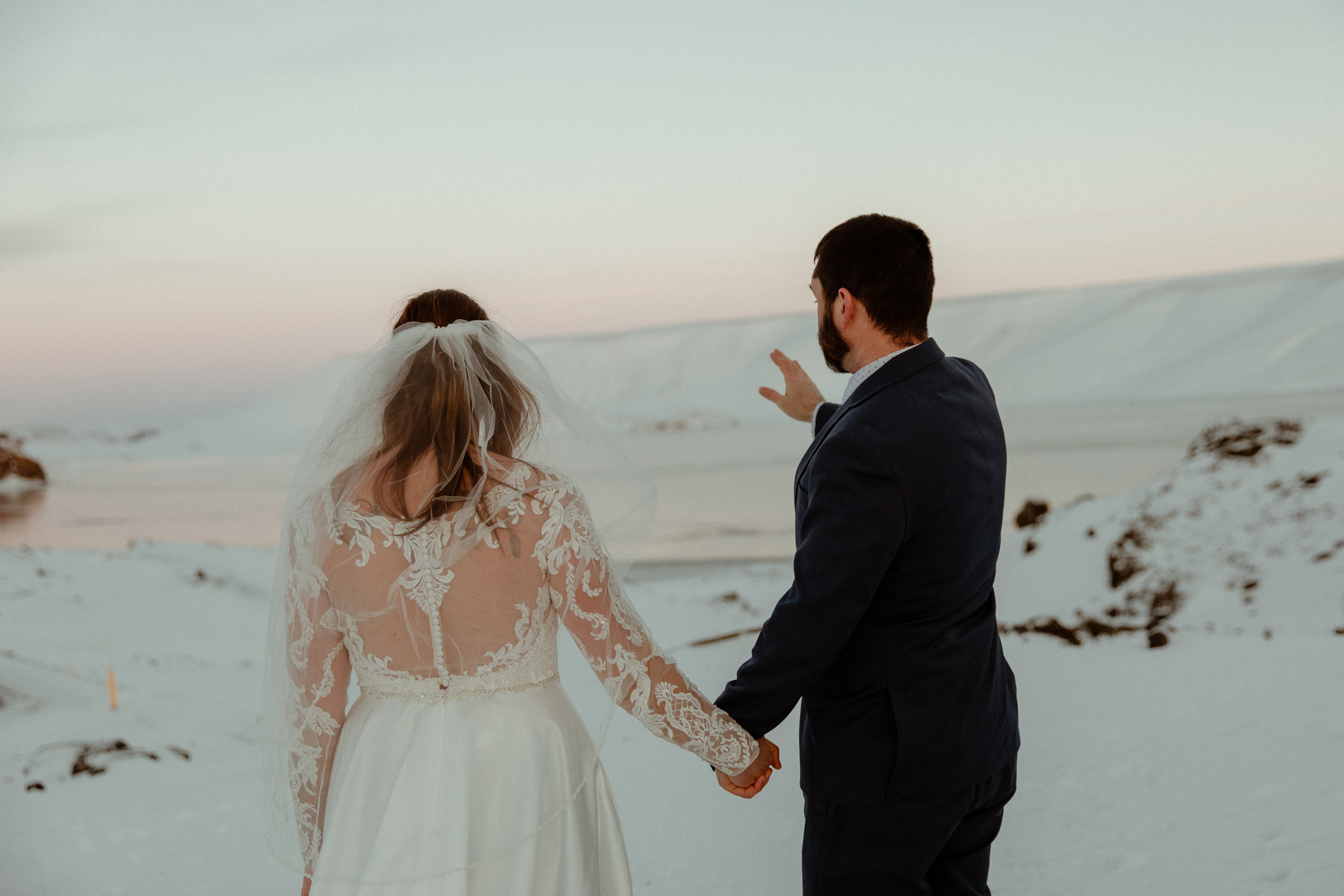 Golden Hour Elopement in Iceland. Iceland elopement photographer & videographer